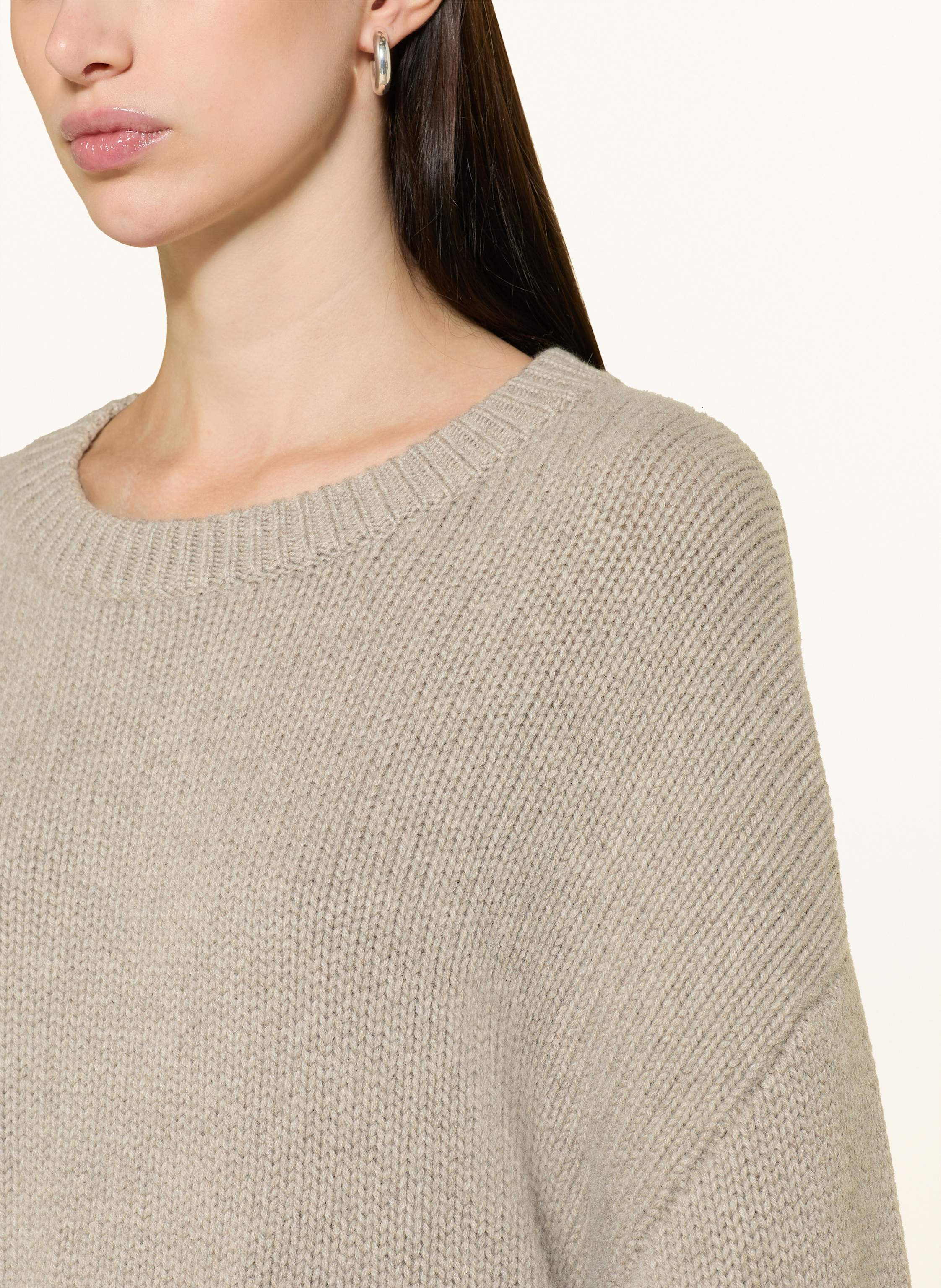 Thumbnail - Soft Goat Cashmere-Pullover grau