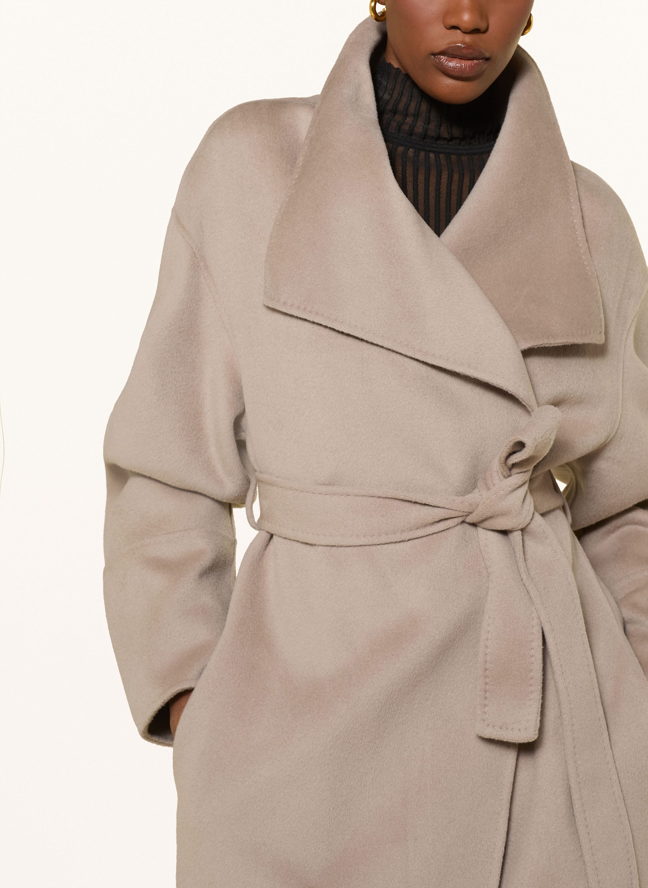 Thumbnail - Soft Goat Wollmantel beige