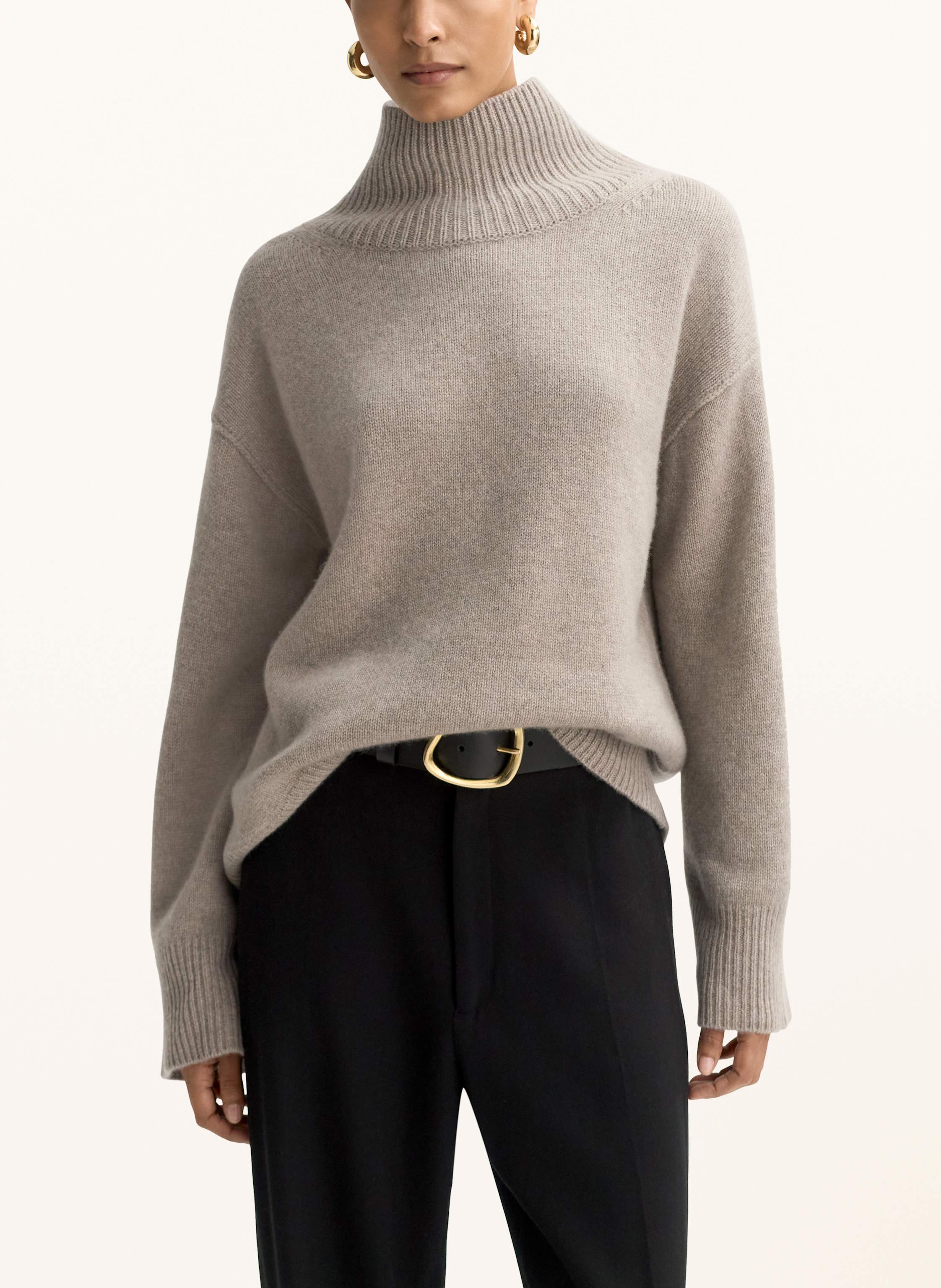 Thumbnail - Soft Goat Cashmere-Pullover beige