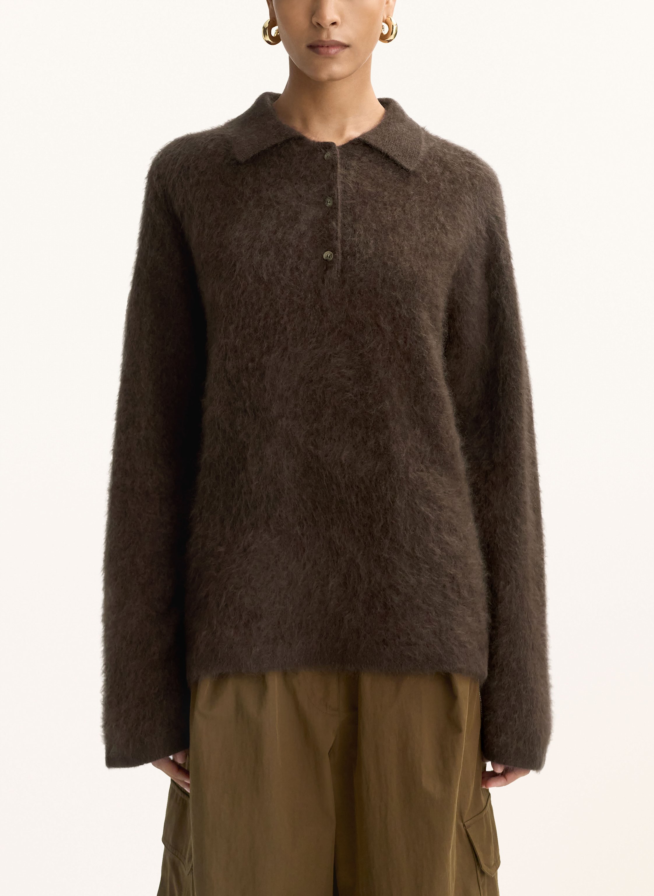 Thumbnail - Soft Goat Cashmere-Pullover braun
