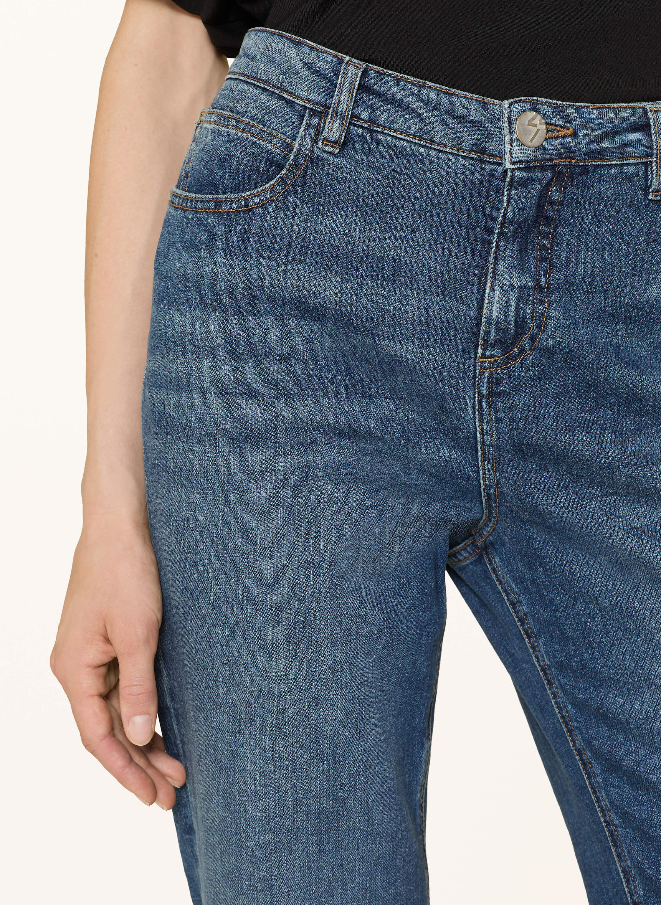 Thumbnail - Opus 7/8-Jeans Lani Turn Up blau