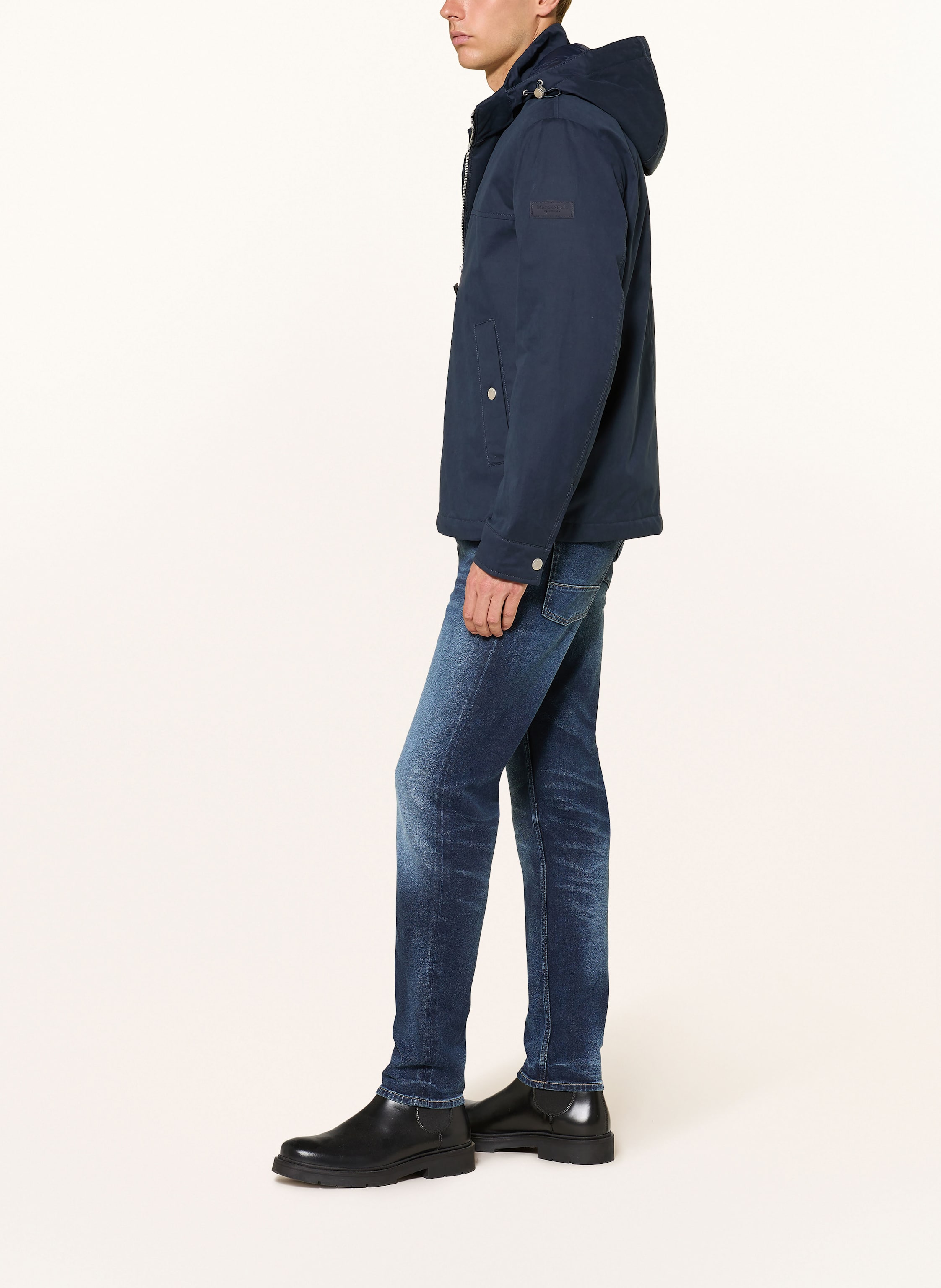 Thumbnail - Marc O'polo Blouson Mit Abnehmbarer Kapuze blau