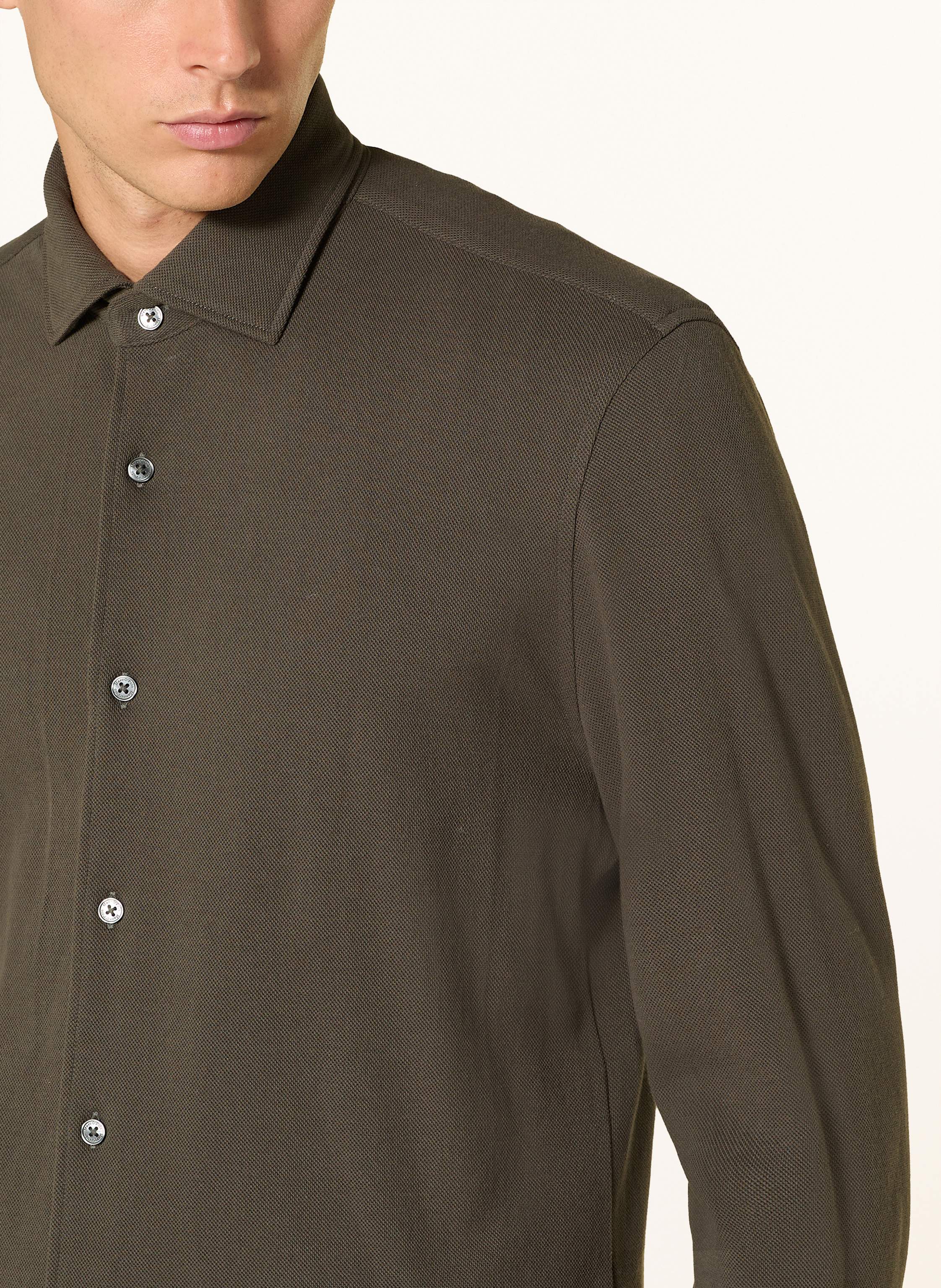 Thumbnail - Marc O'polo Piqué-Hemd Shaped Fit gruen