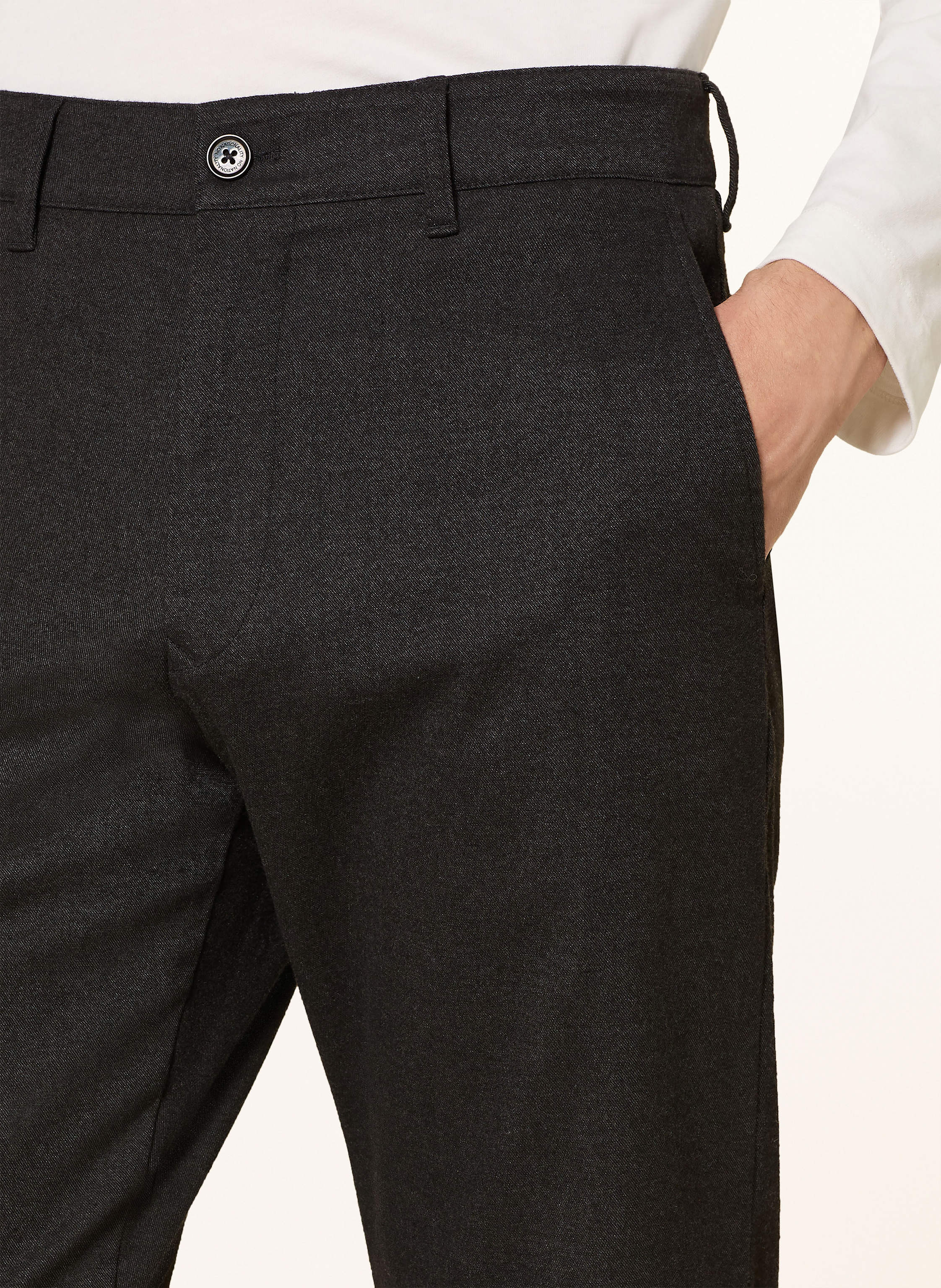 Thumbnail - Nn.07 Chino Aden Regular Fit schwarz