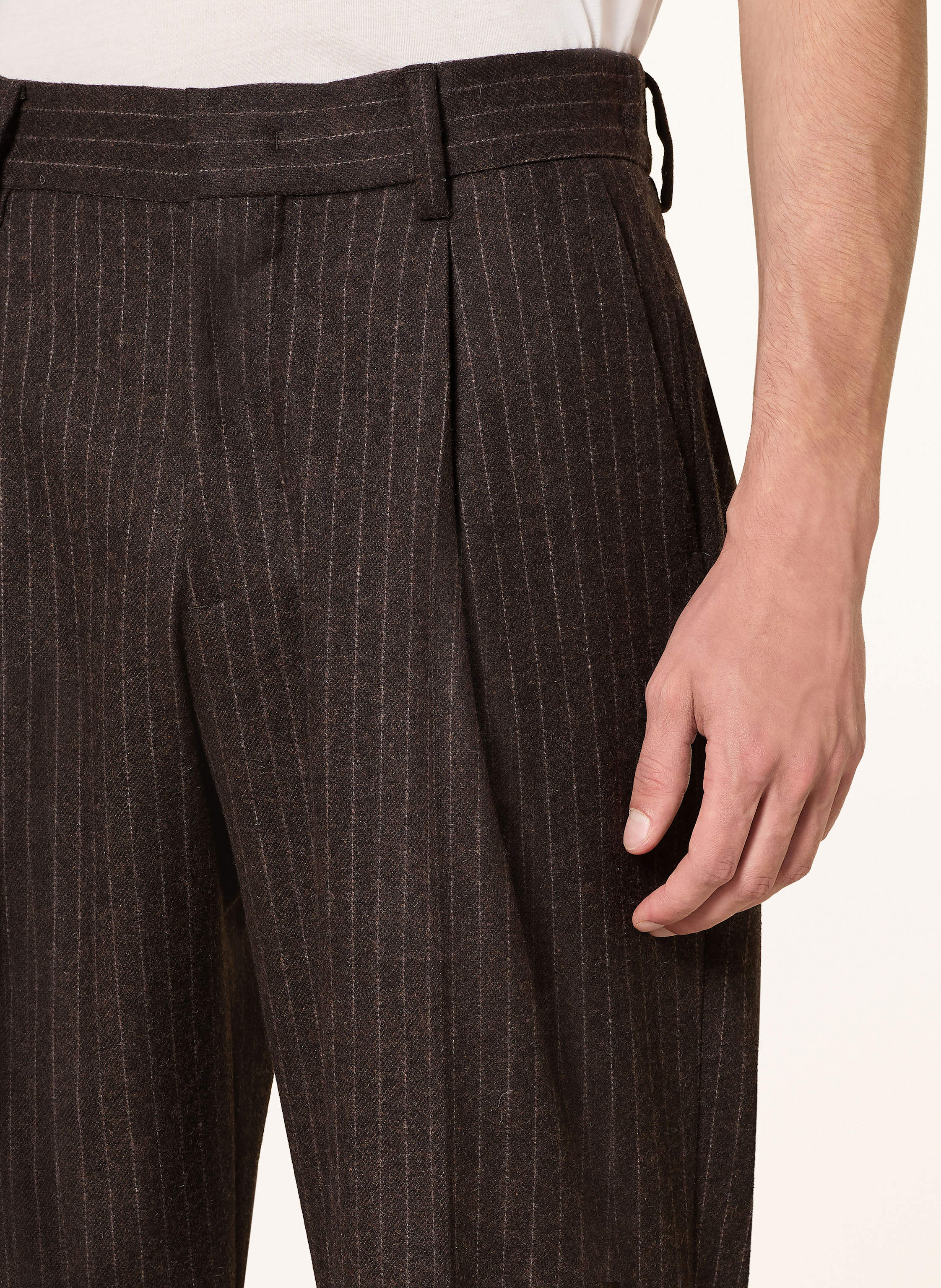 Thumbnail - Nn.07 Flanell-Chino Kay Relaxed Fit braun