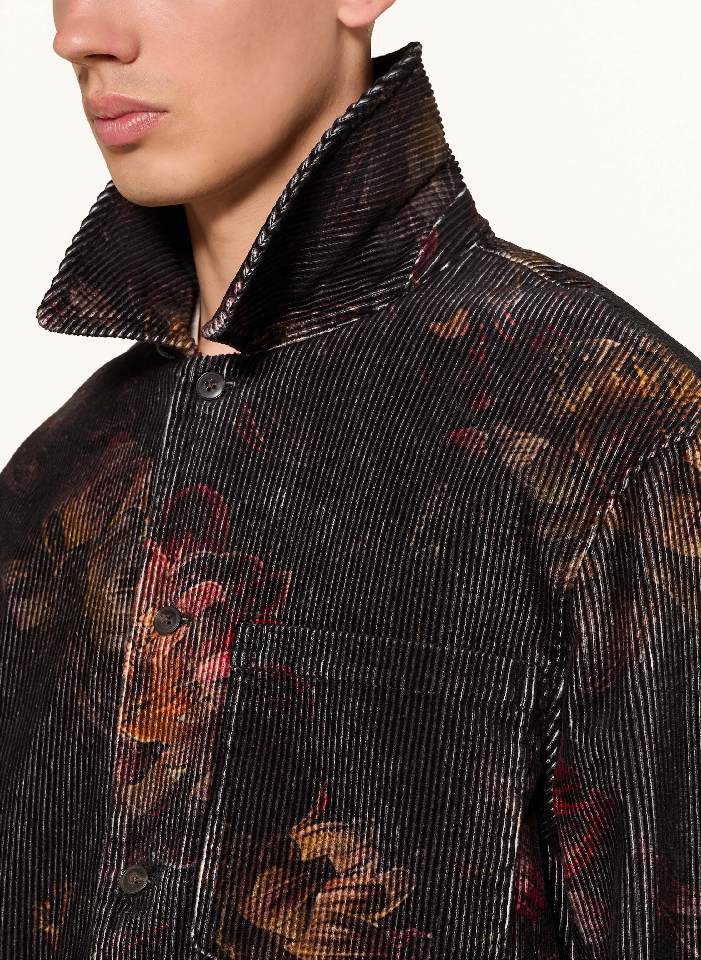 Thumbnail - Nn.07 Cord-Overjacket Blaze schwarz