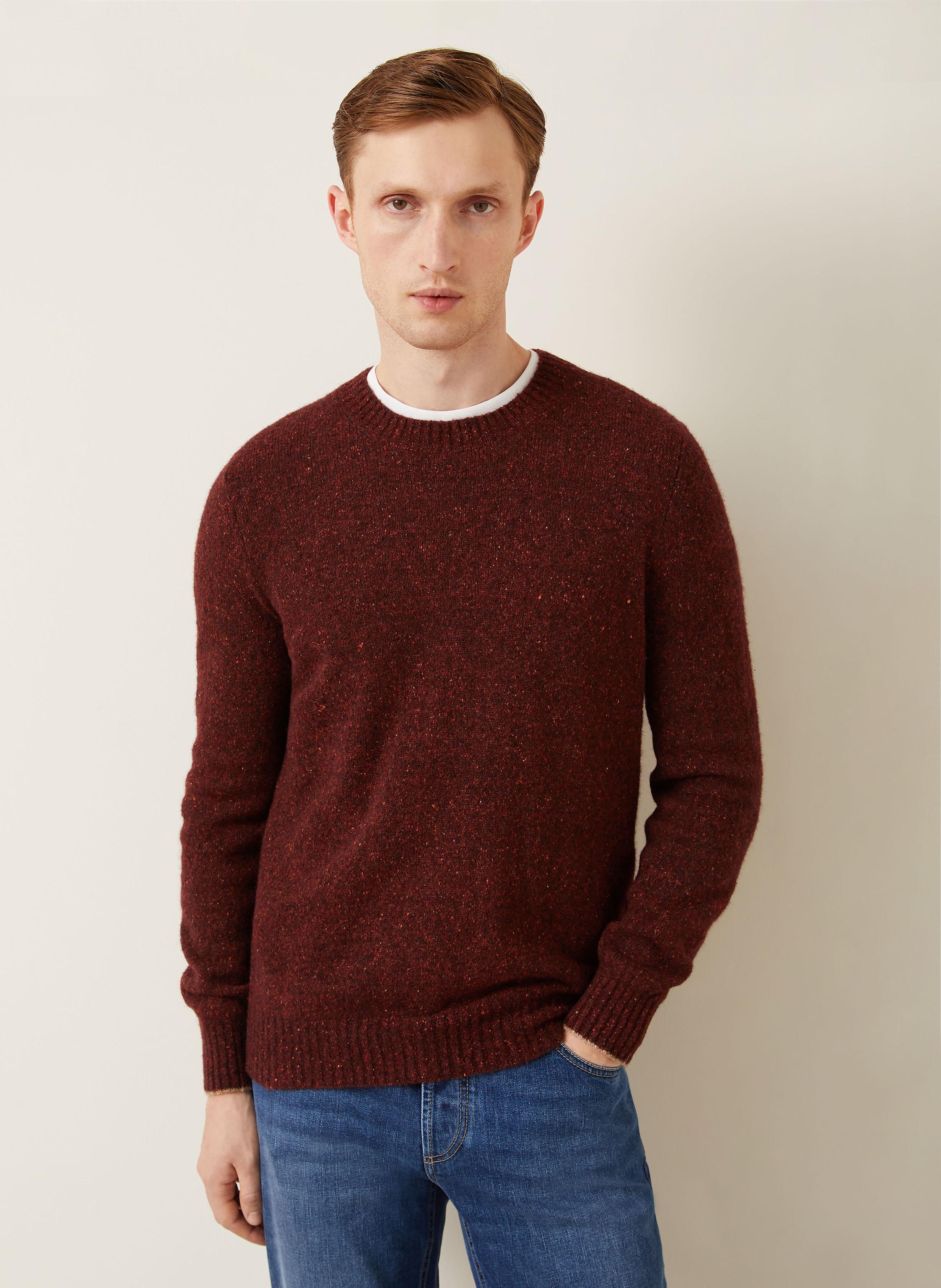 Thumbnail - Brunello Cucinelli Bouclé-Pullover Mit Alpaka rot