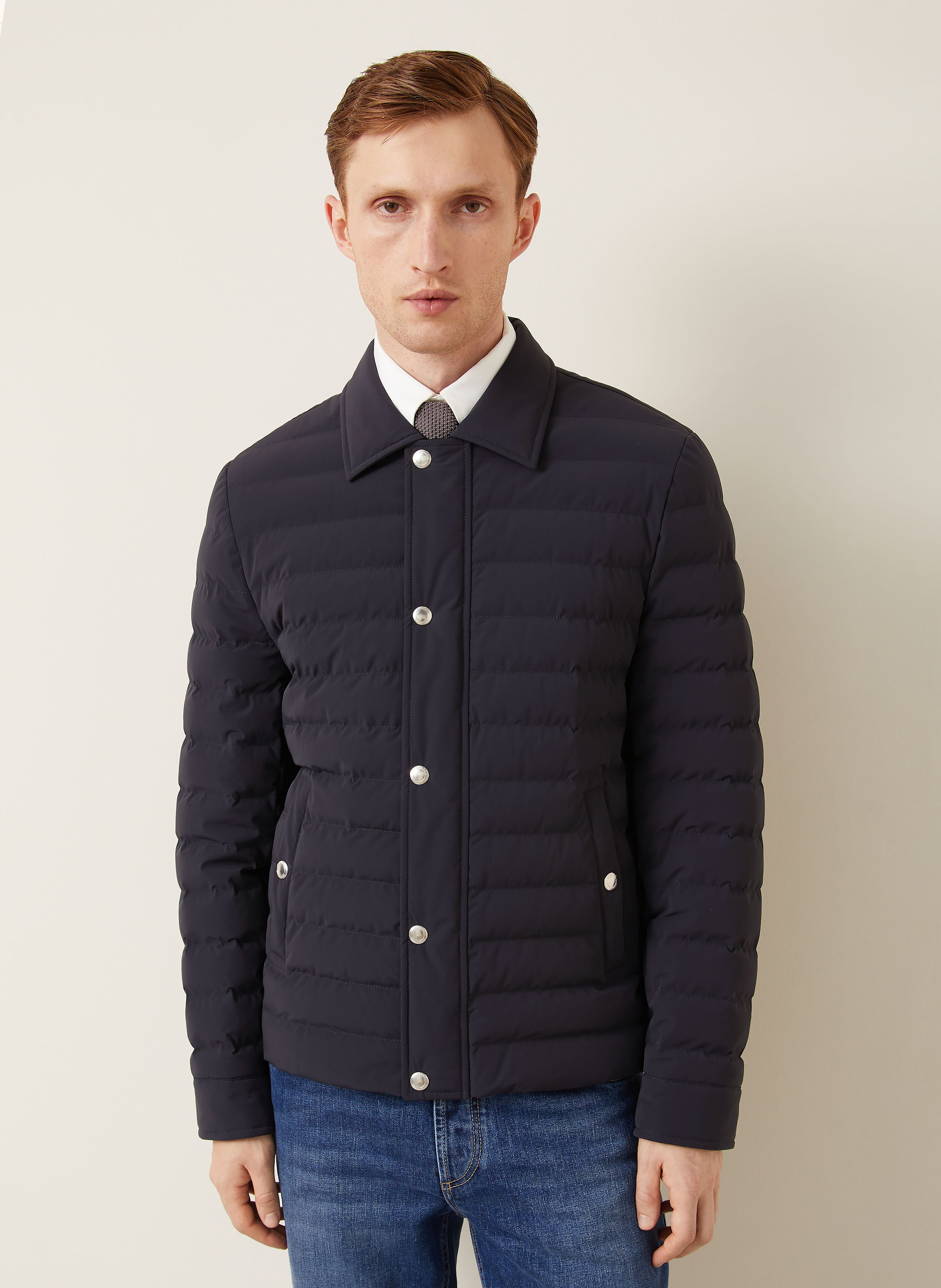 Thumbnail - Brunello Cucinelli Lightweight-Daunenjacke blau