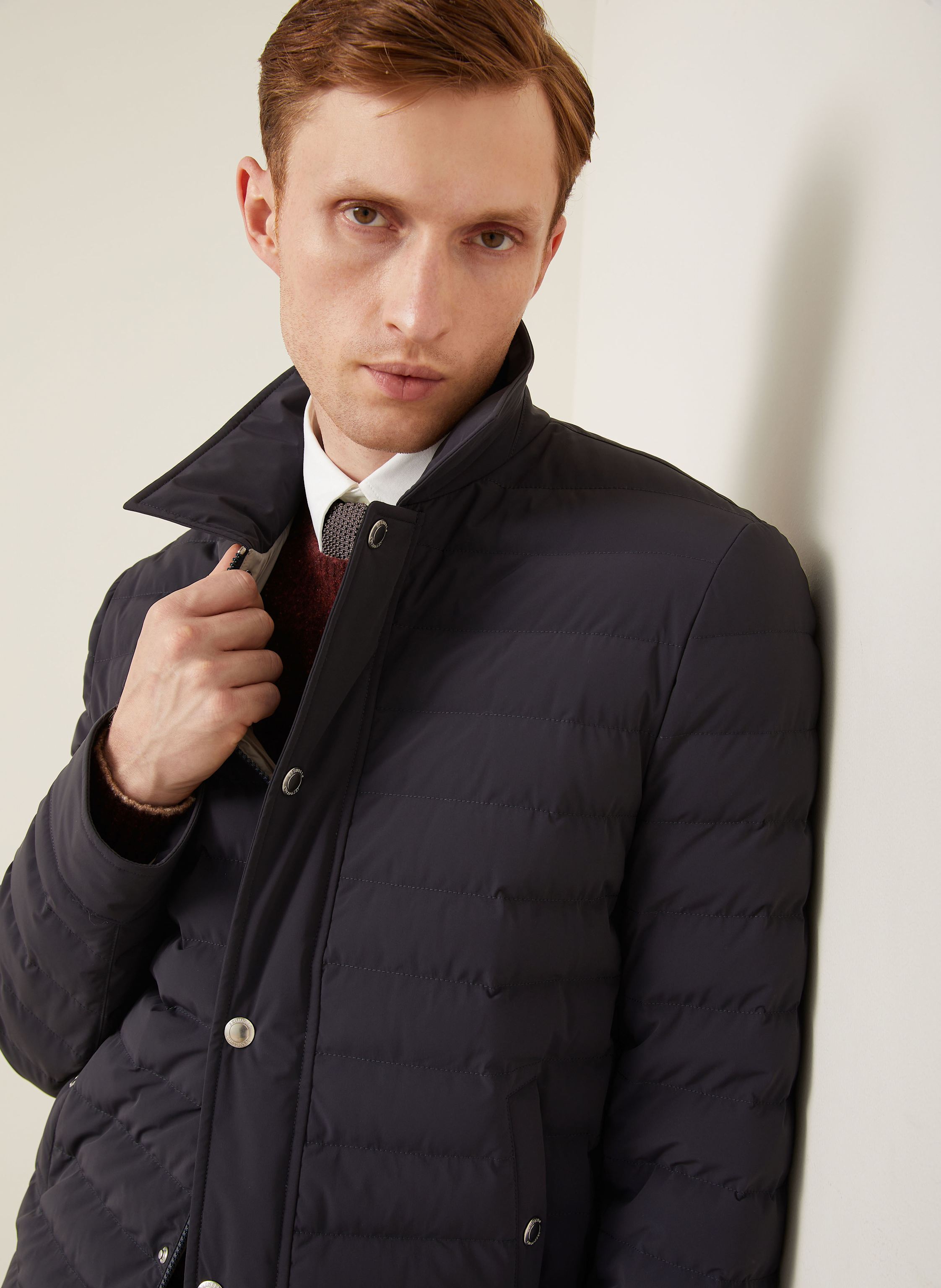 Thumbnail - Brunello Cucinelli Lightweight-Daunenjacke blau