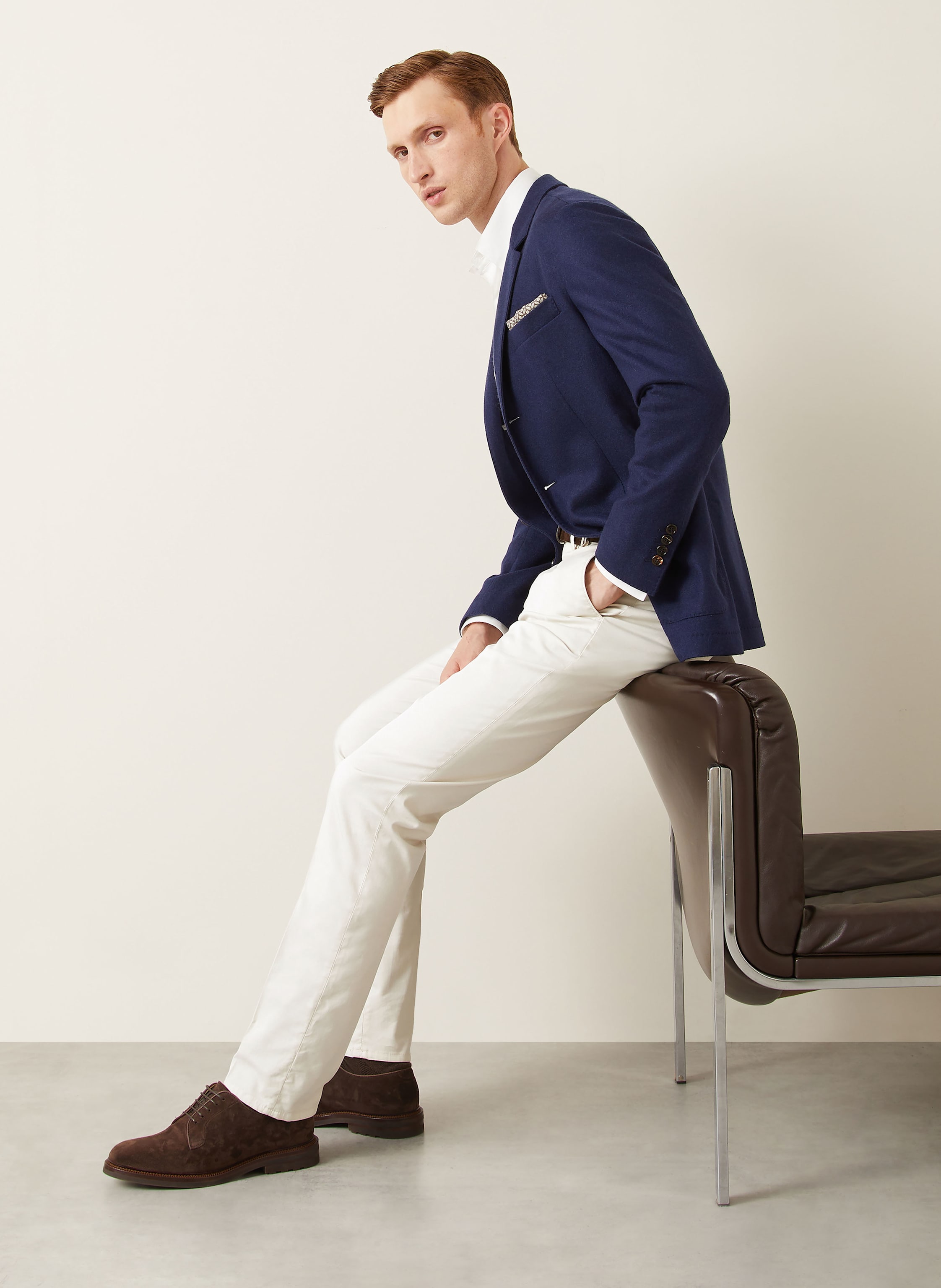 Thumbnail - Brunello Cucinelli Chino Italian Fit beige