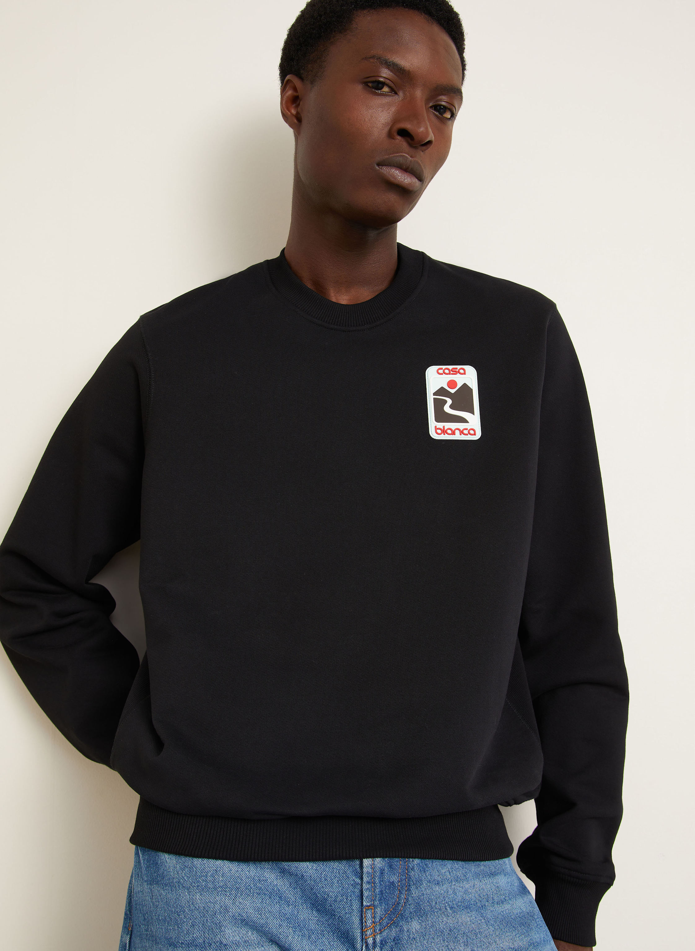 Thumbnail - Casablanca Sweatshirt Sunset Valley schwarz