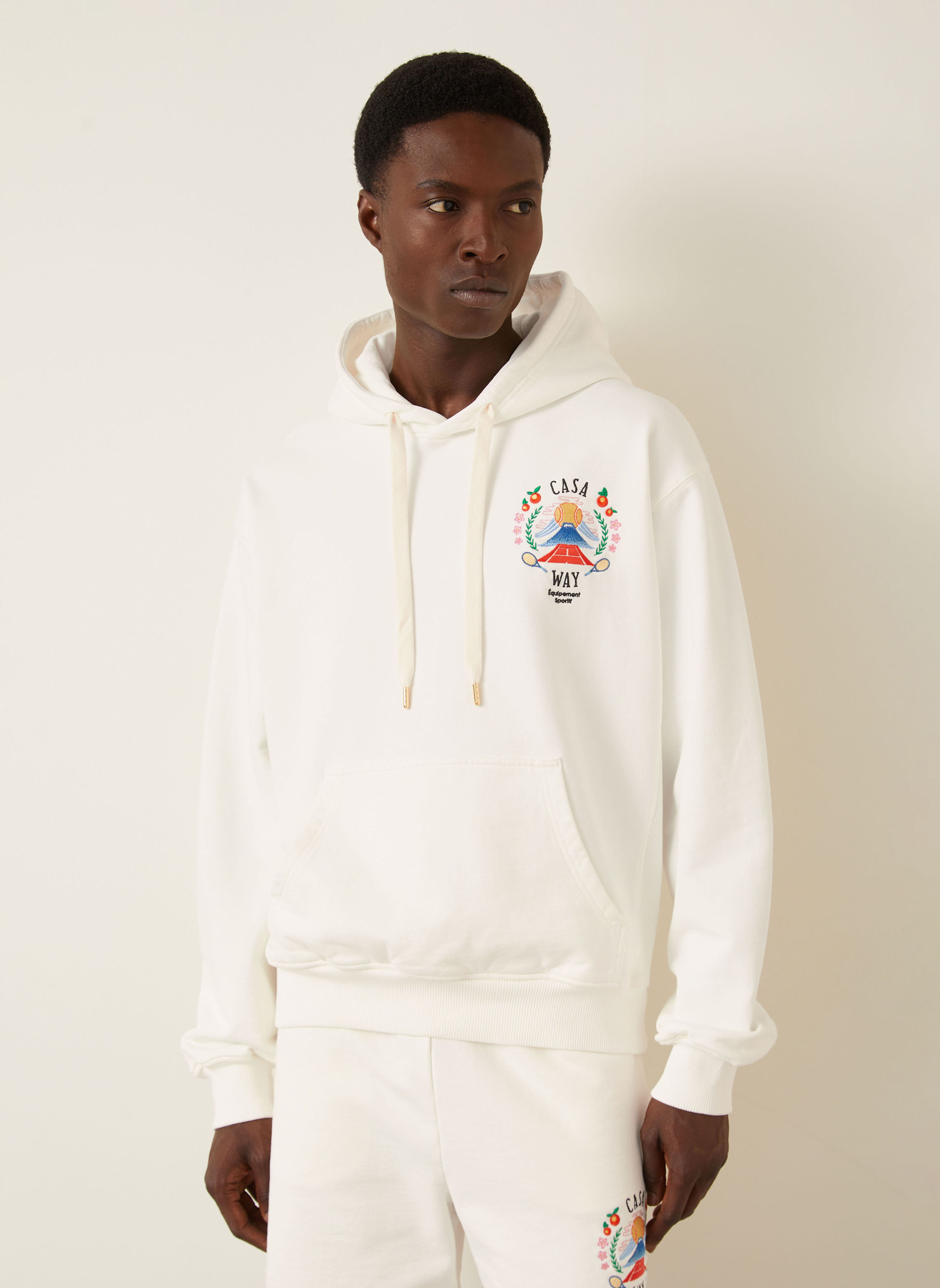 Thumbnail - Casablanca Hoodie weiss