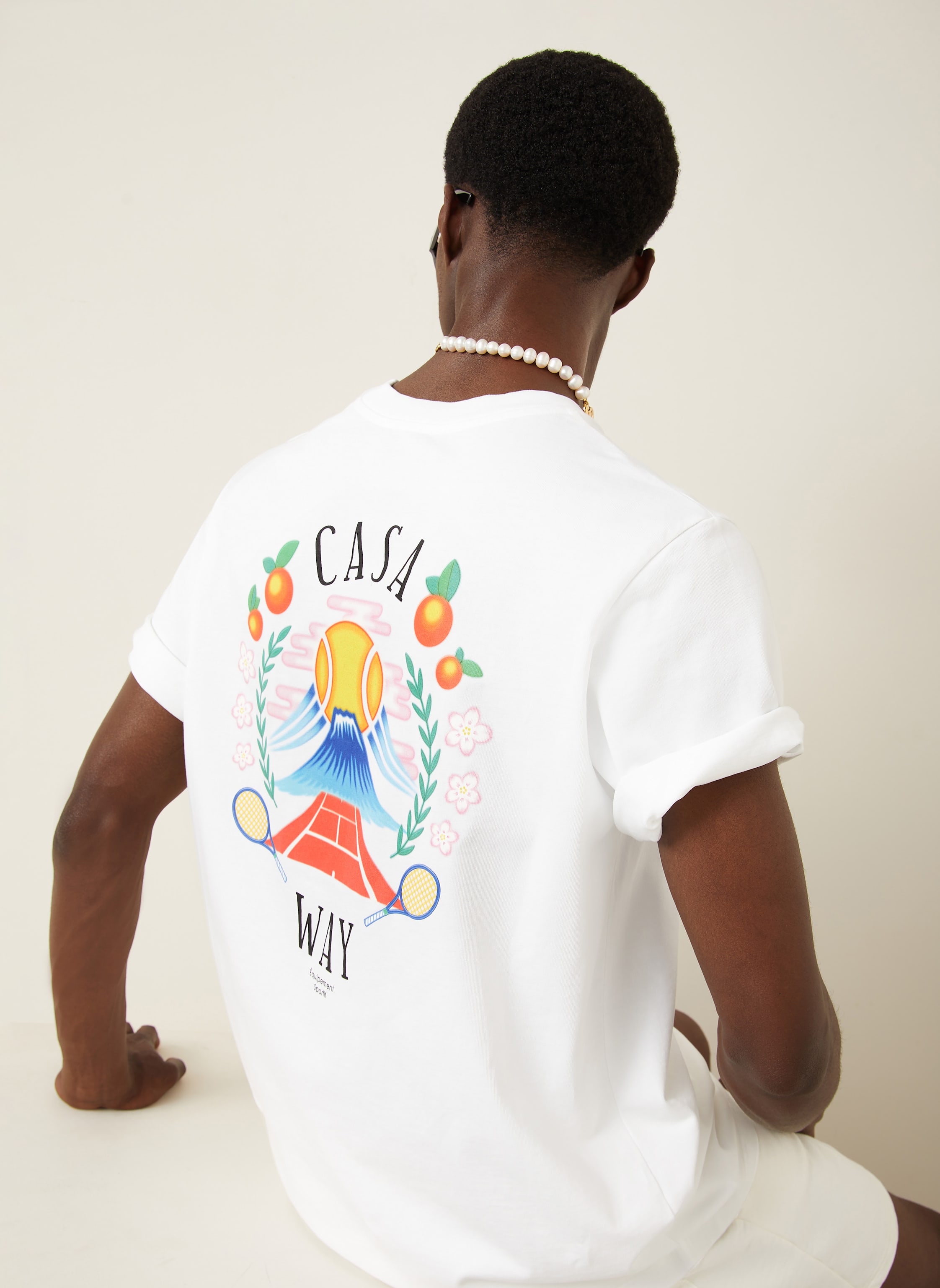 Thumbnail - Casablanca T-Shirt weiss