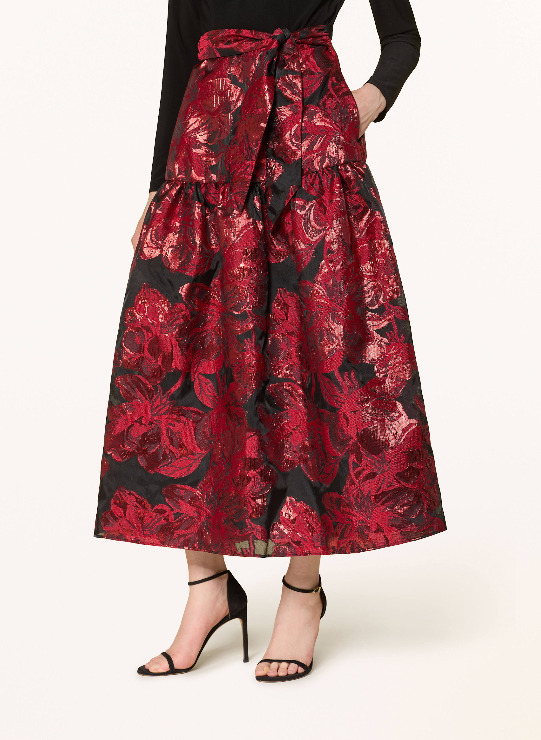 Thumbnail - Adrianna Papell Abendkleid Im Materialmix schwarz