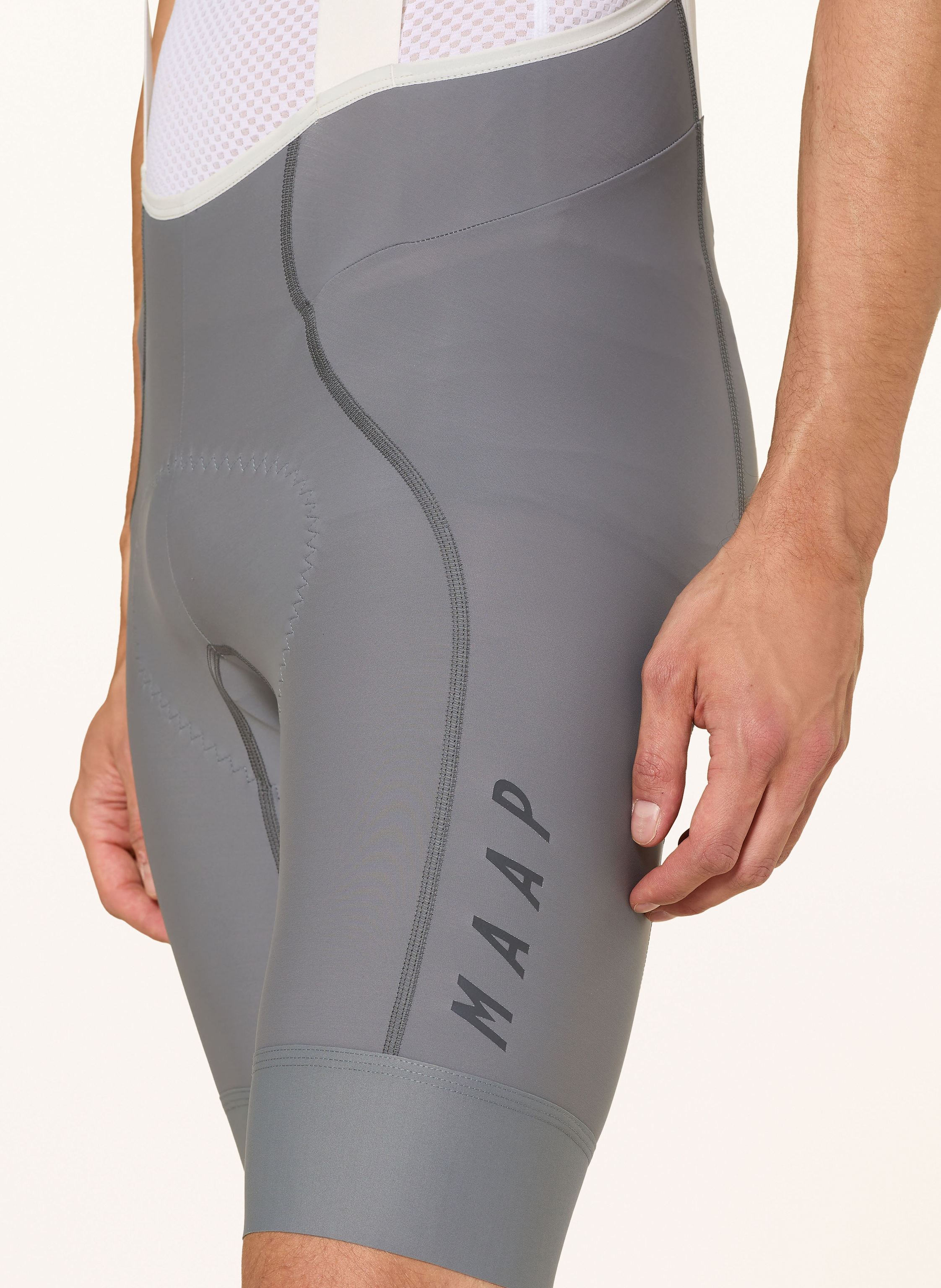 Thumbnail - Maap Radhose Team Bib Evo Mit Trägern Und Gepolstertem Einsatz grau