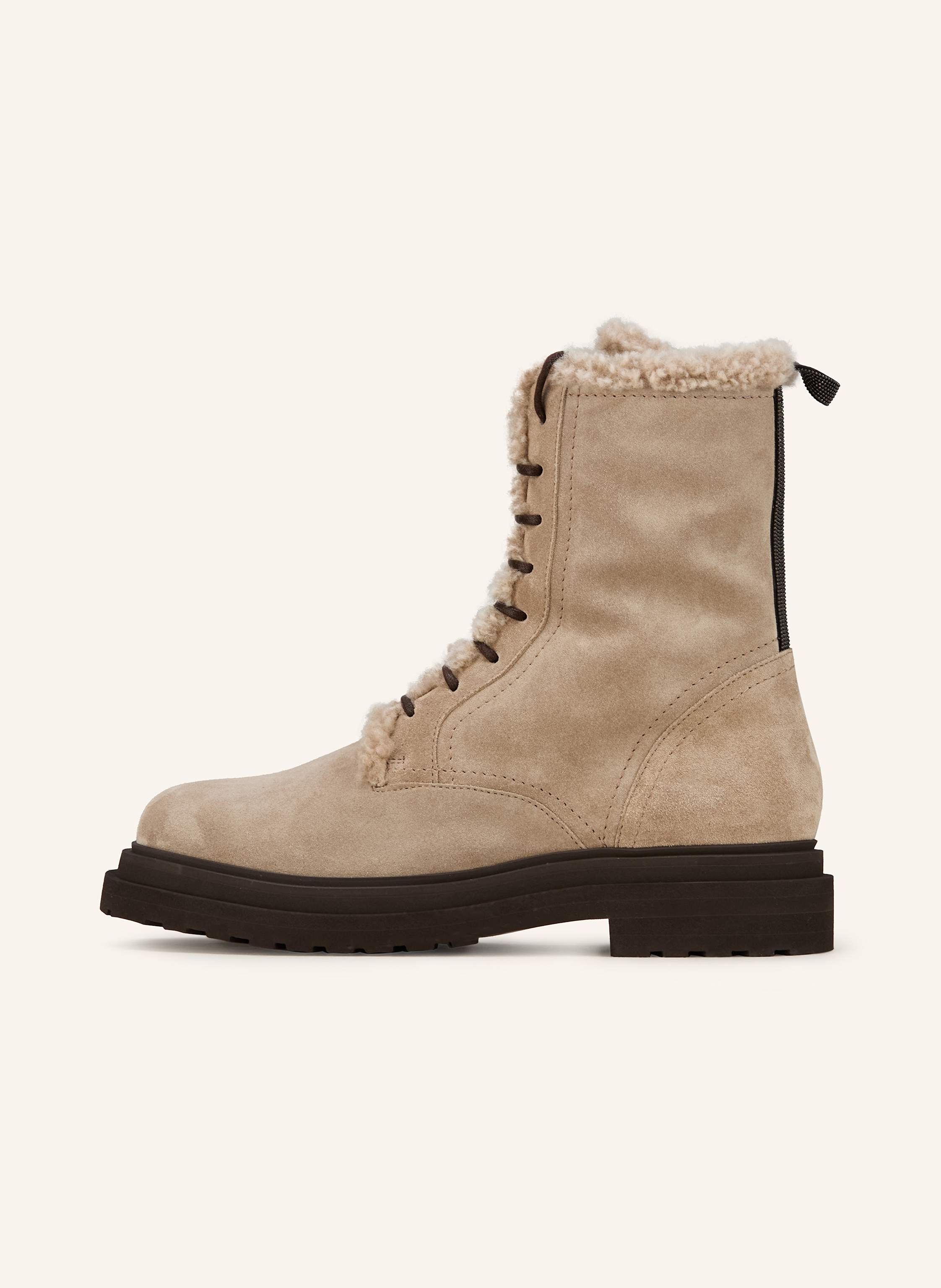 Thumbnail - Brunello Cucinelli Schnürboots grau