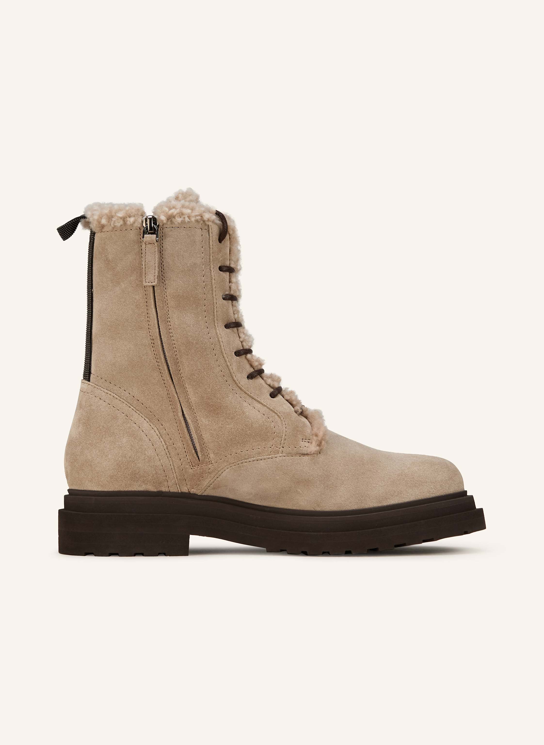 Thumbnail - Brunello Cucinelli Schnürboots grau
