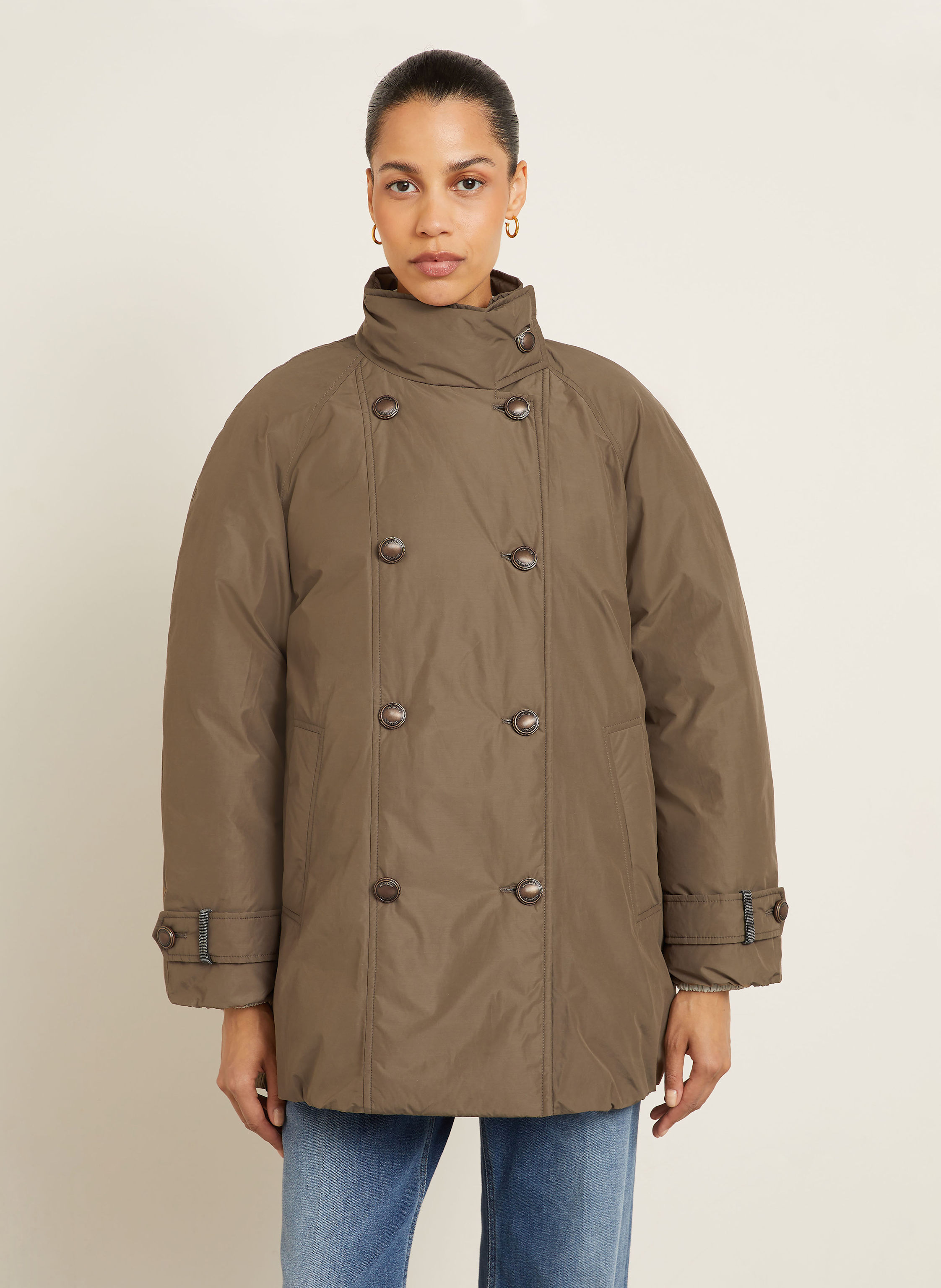 Thumbnail - Brunello Cucinelli Daunenjacke braun
