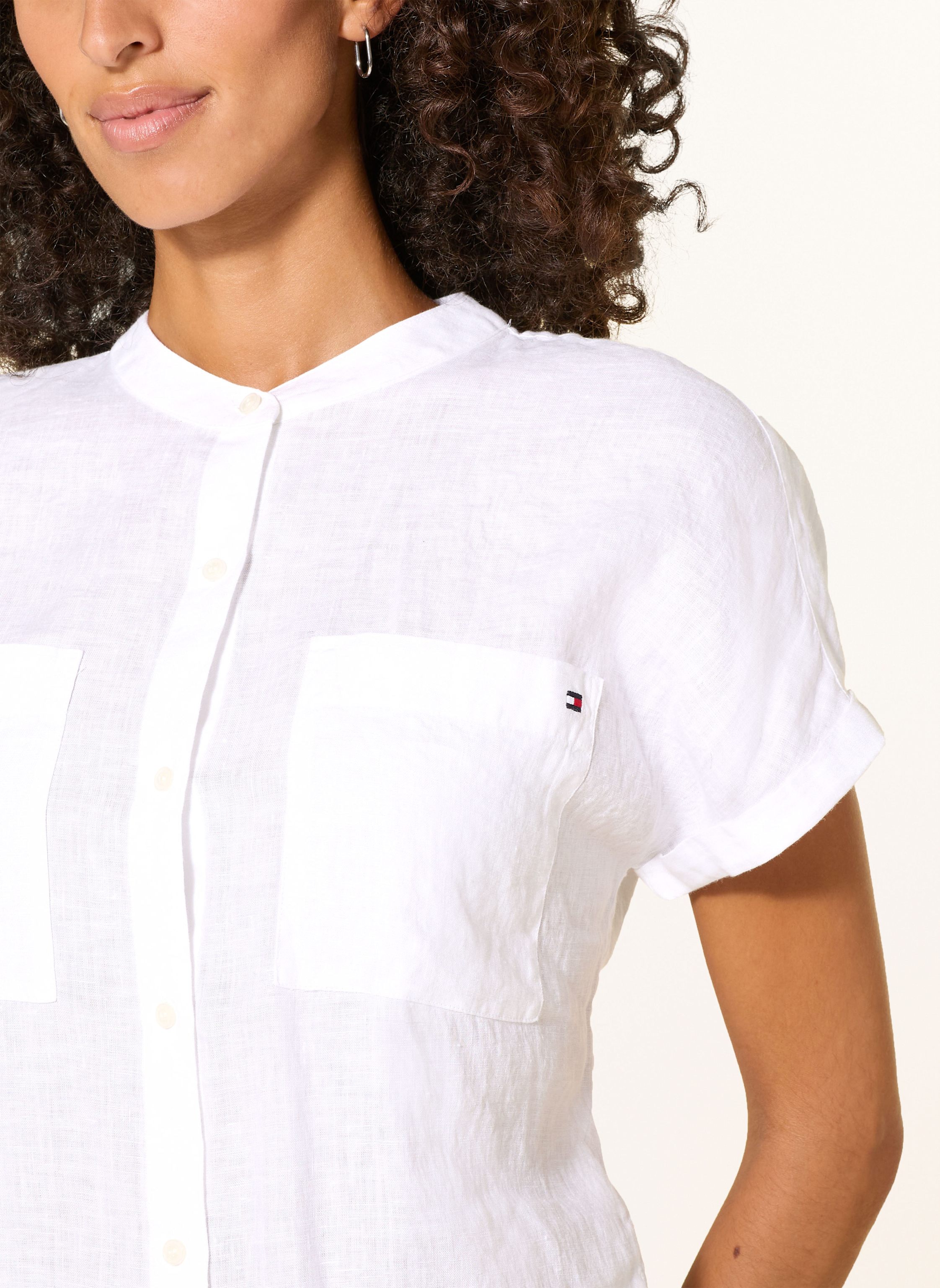 Thumbnail - Tommy Hilfiger Leinenbluse weiss