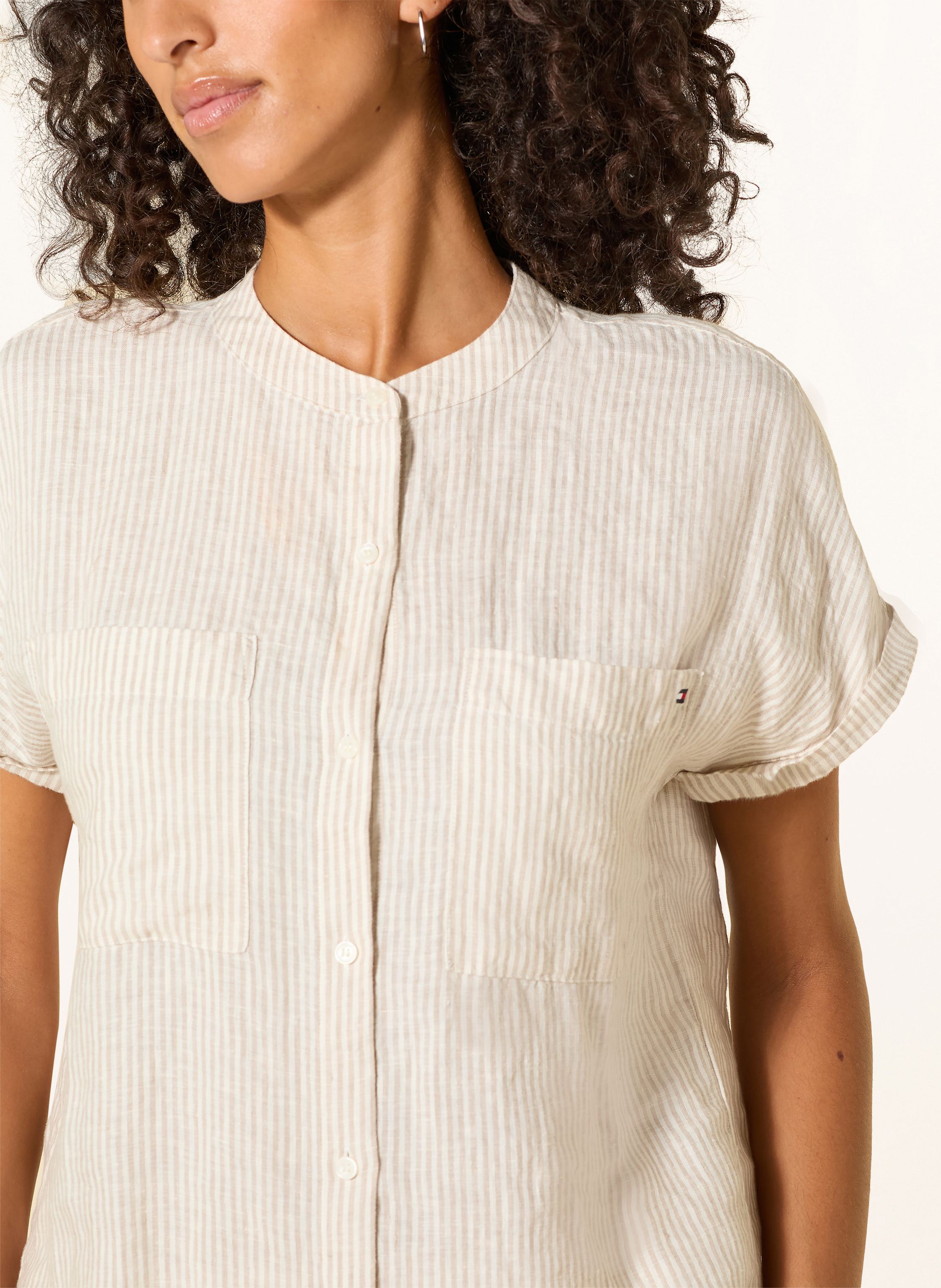 Thumbnail - Tommy Hilfiger Leinenbluse beige