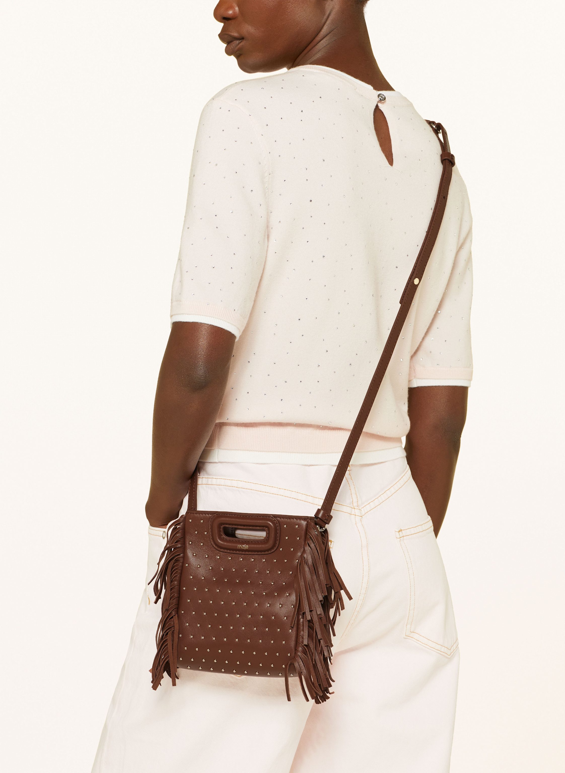 Thumbnail - Maje Handtasche Mini braun