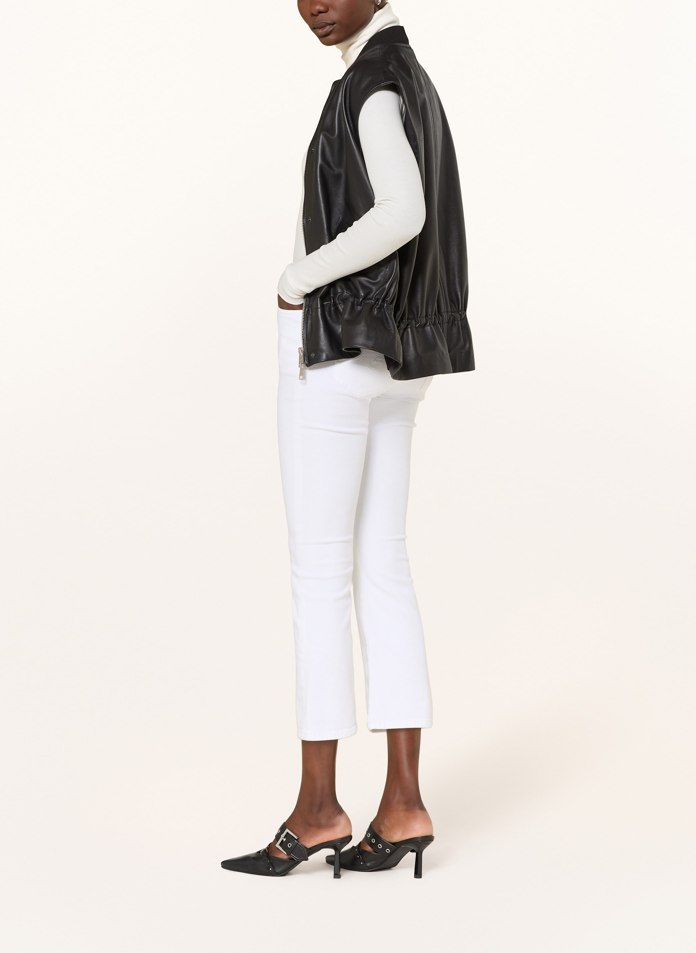 Thumbnail - Ag Jeans Flared Jeans Jodi Crop weiss