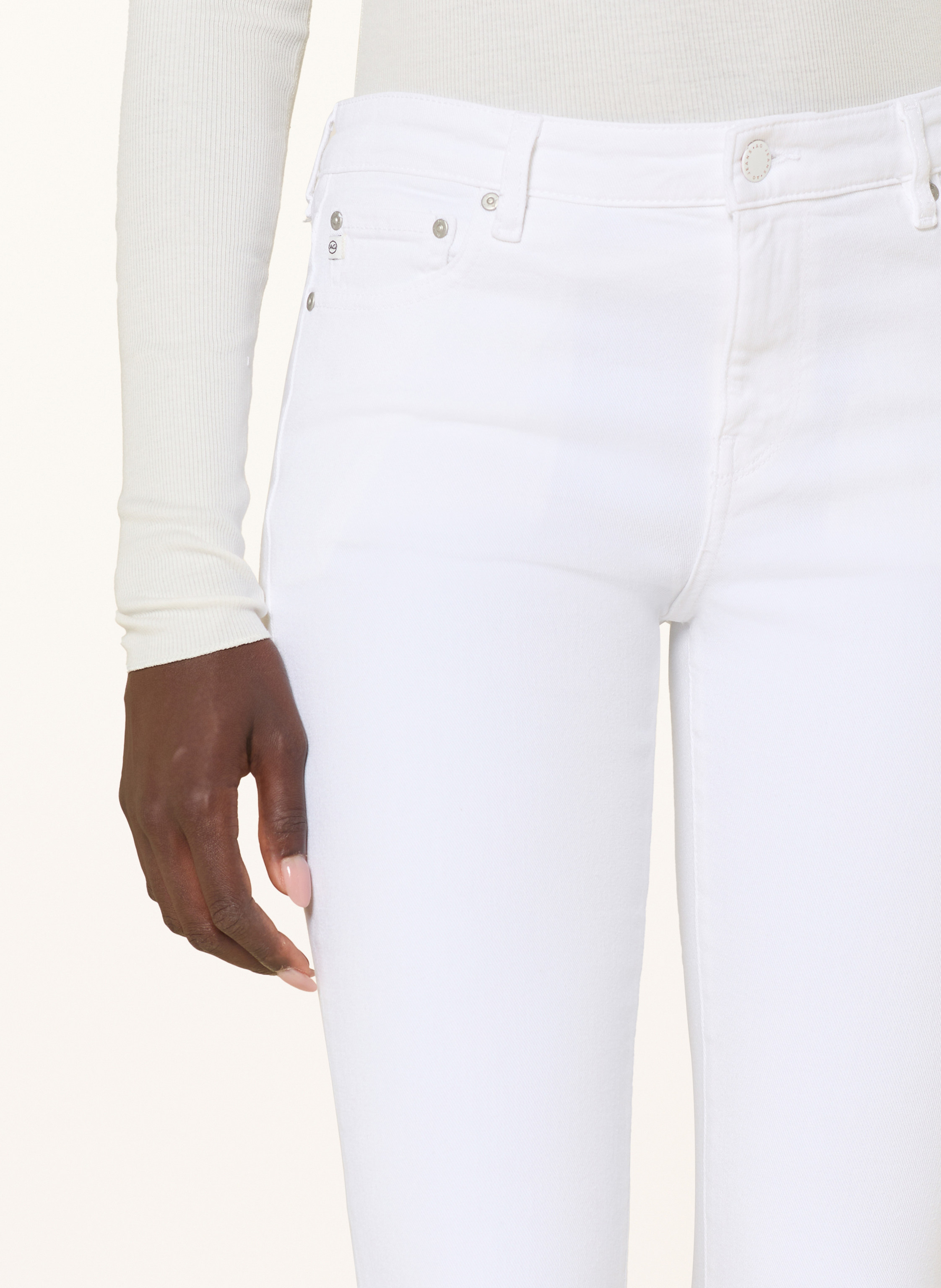 Thumbnail - Ag Jeans Flared Jeans Jodi Crop weiss