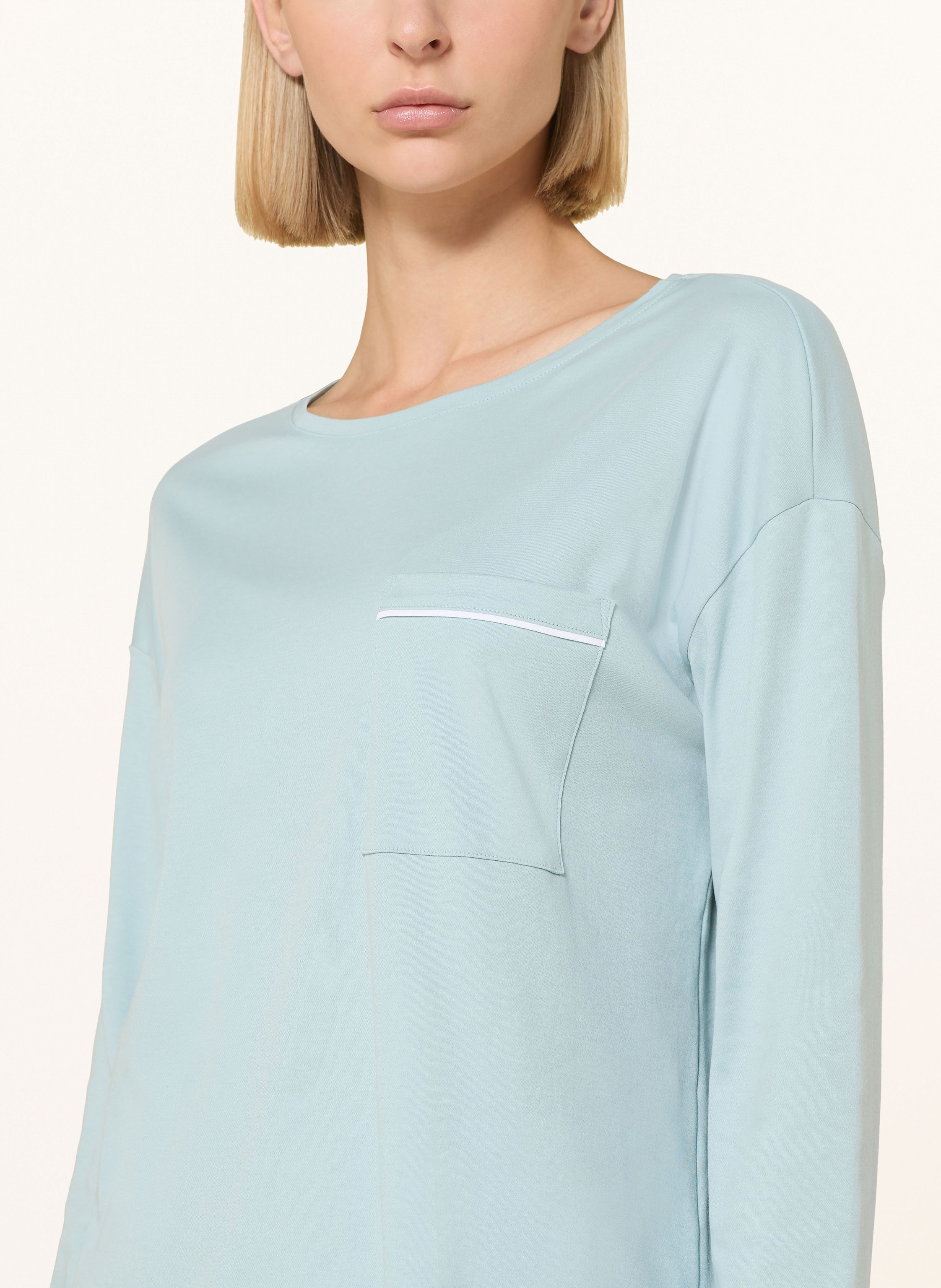 Thumbnail - Mey Schlafshirt Serie Classy Nights gruen