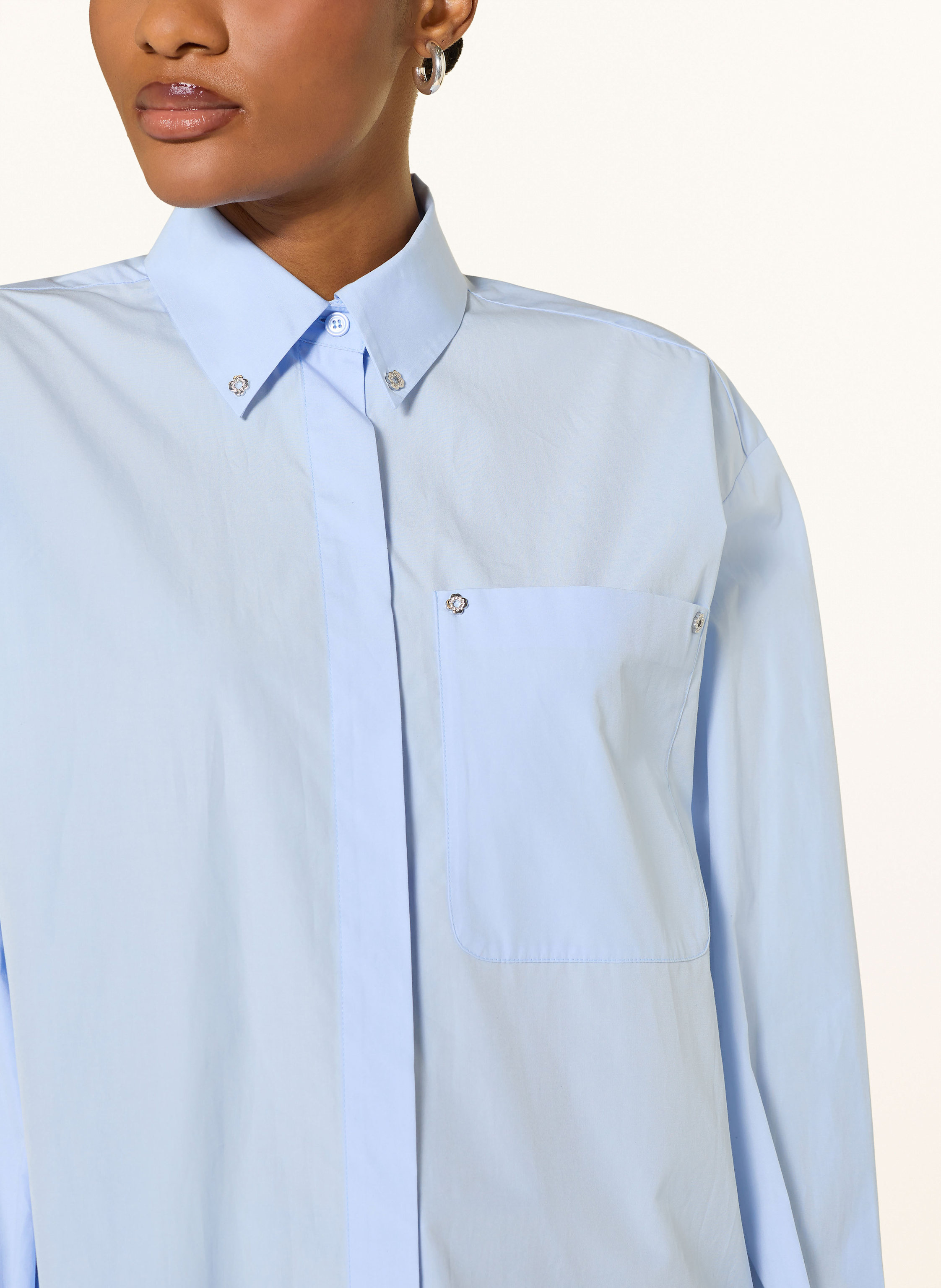 Thumbnail - Maje Hemdbluse blau