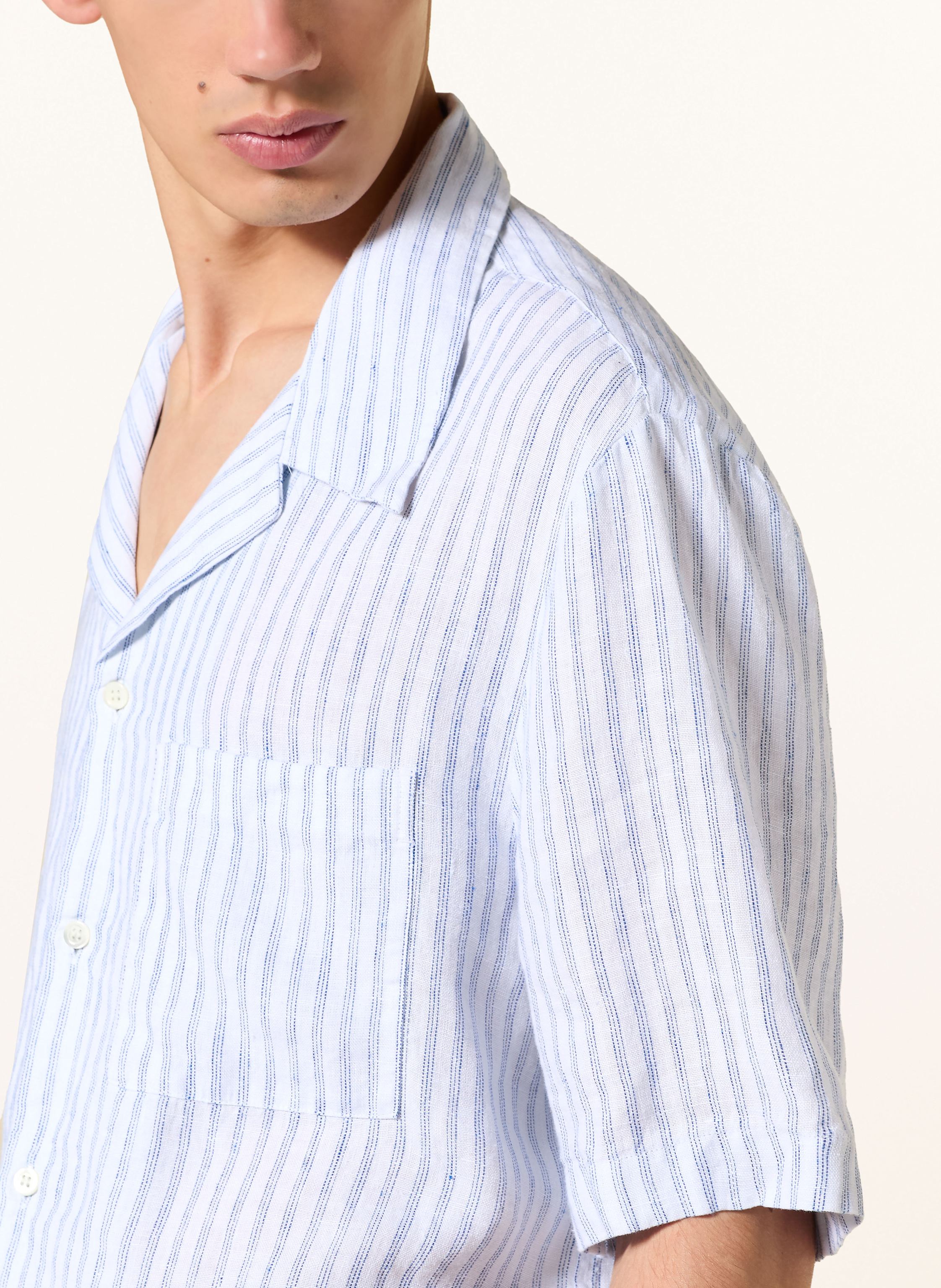 Thumbnail - Cos Resorthemd Regular Fit Aus Leinen weiss