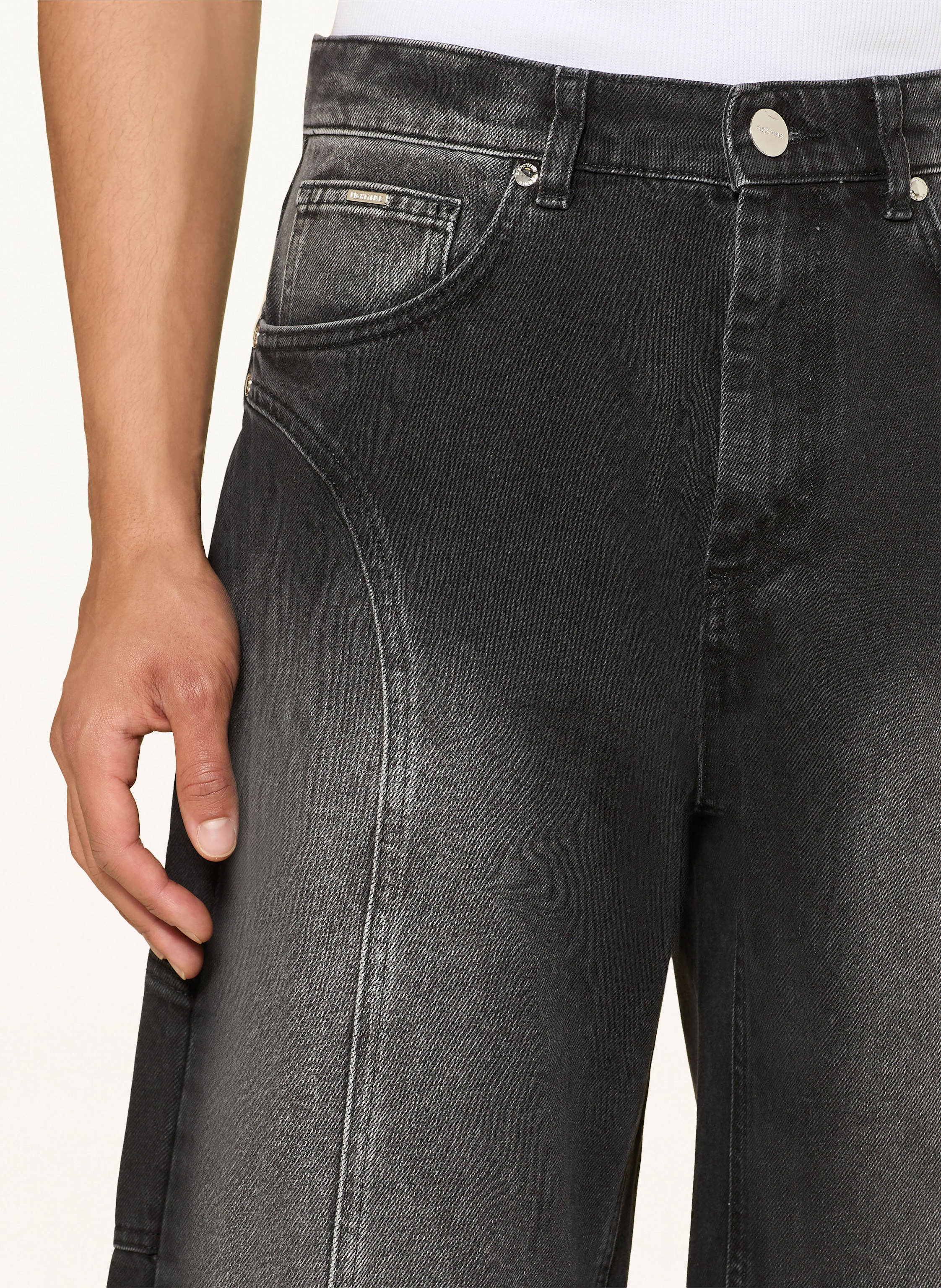 Thumbnail - Eightyfive Jeansshorts Baggy Fit blau