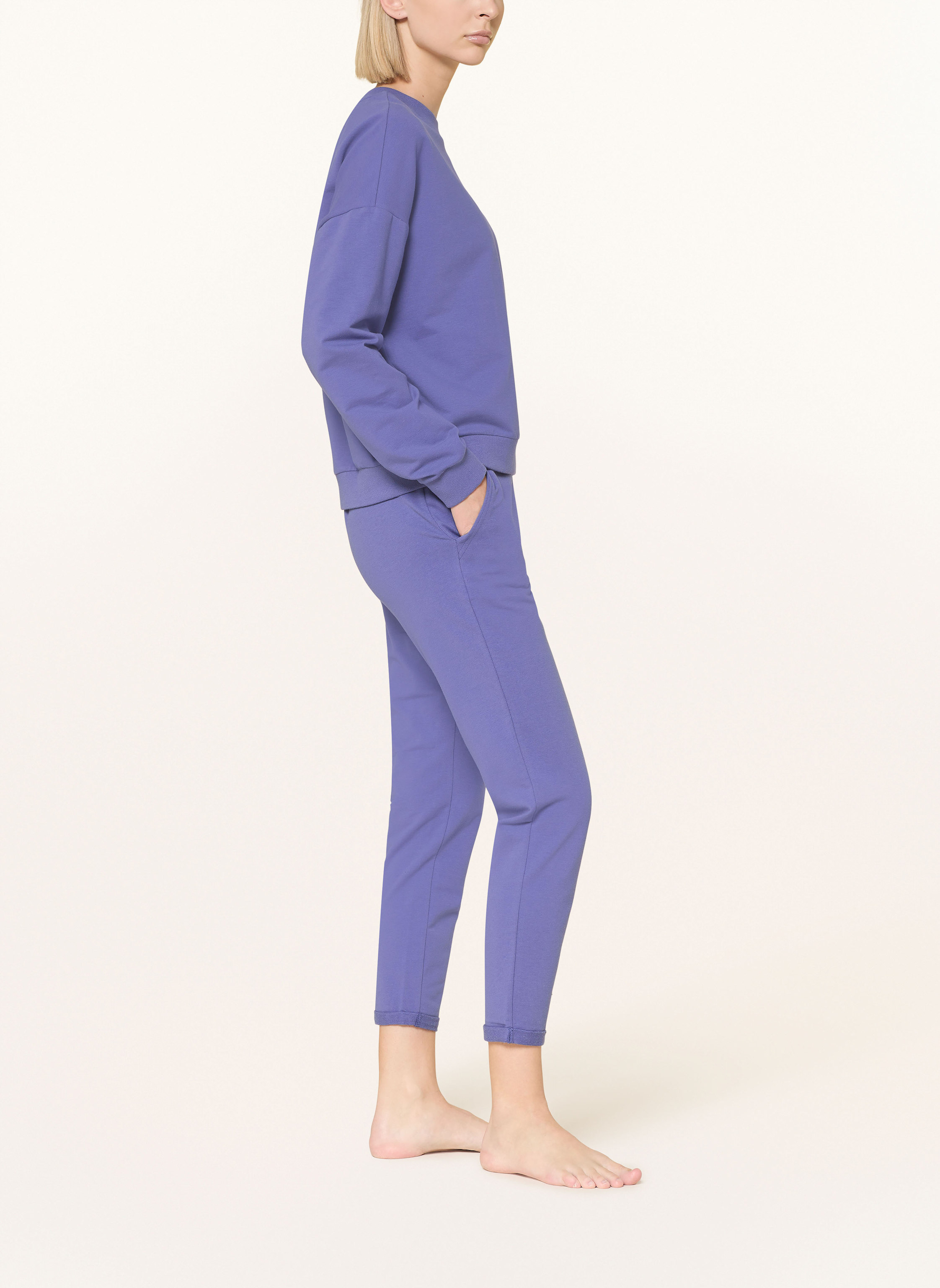 Thumbnail - Mey Lounge-Sweatpants Serie Cozy Nights blau