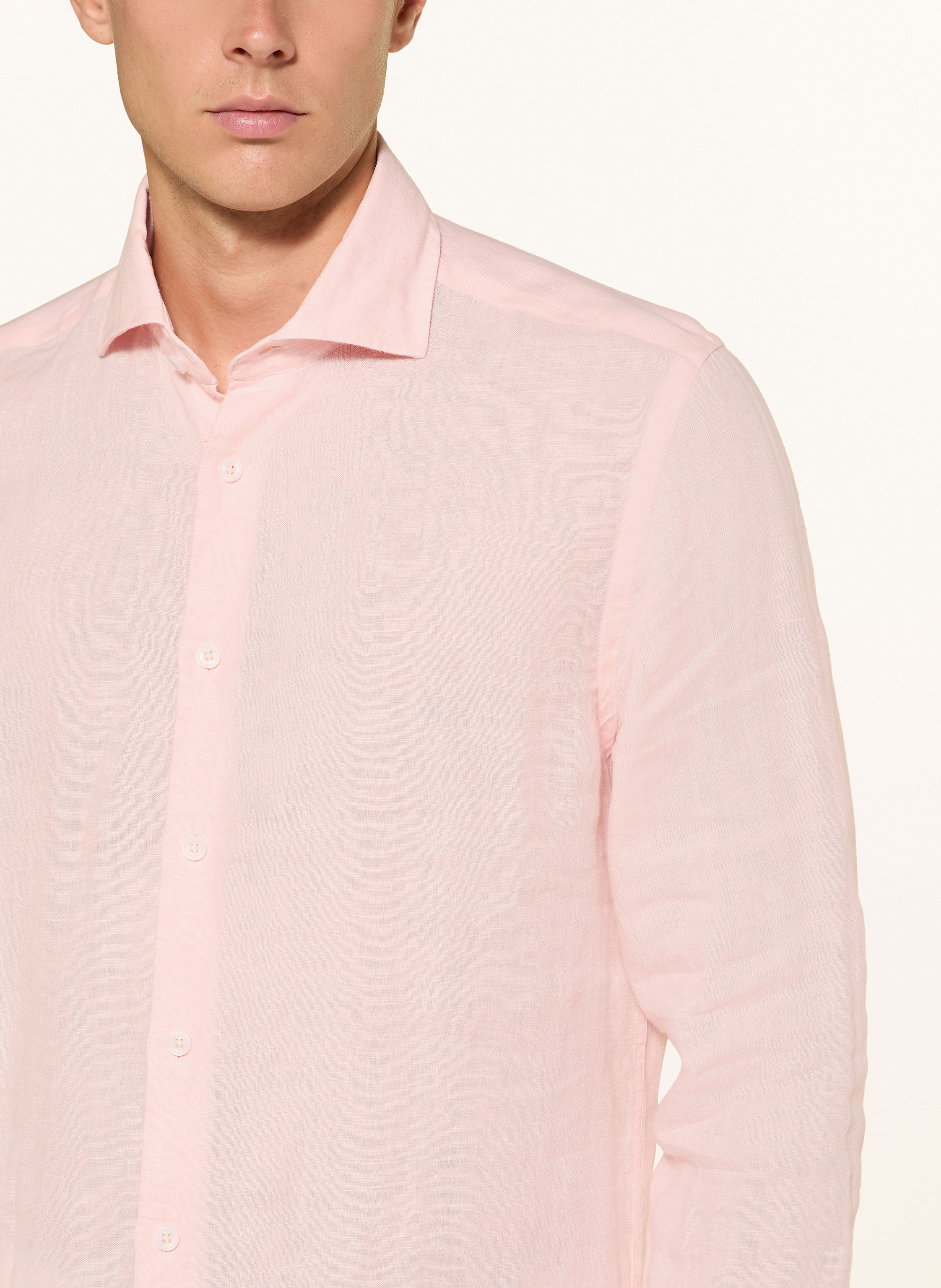 Thumbnail - Reiss Leinenhemd Ruban Regular Fit pink