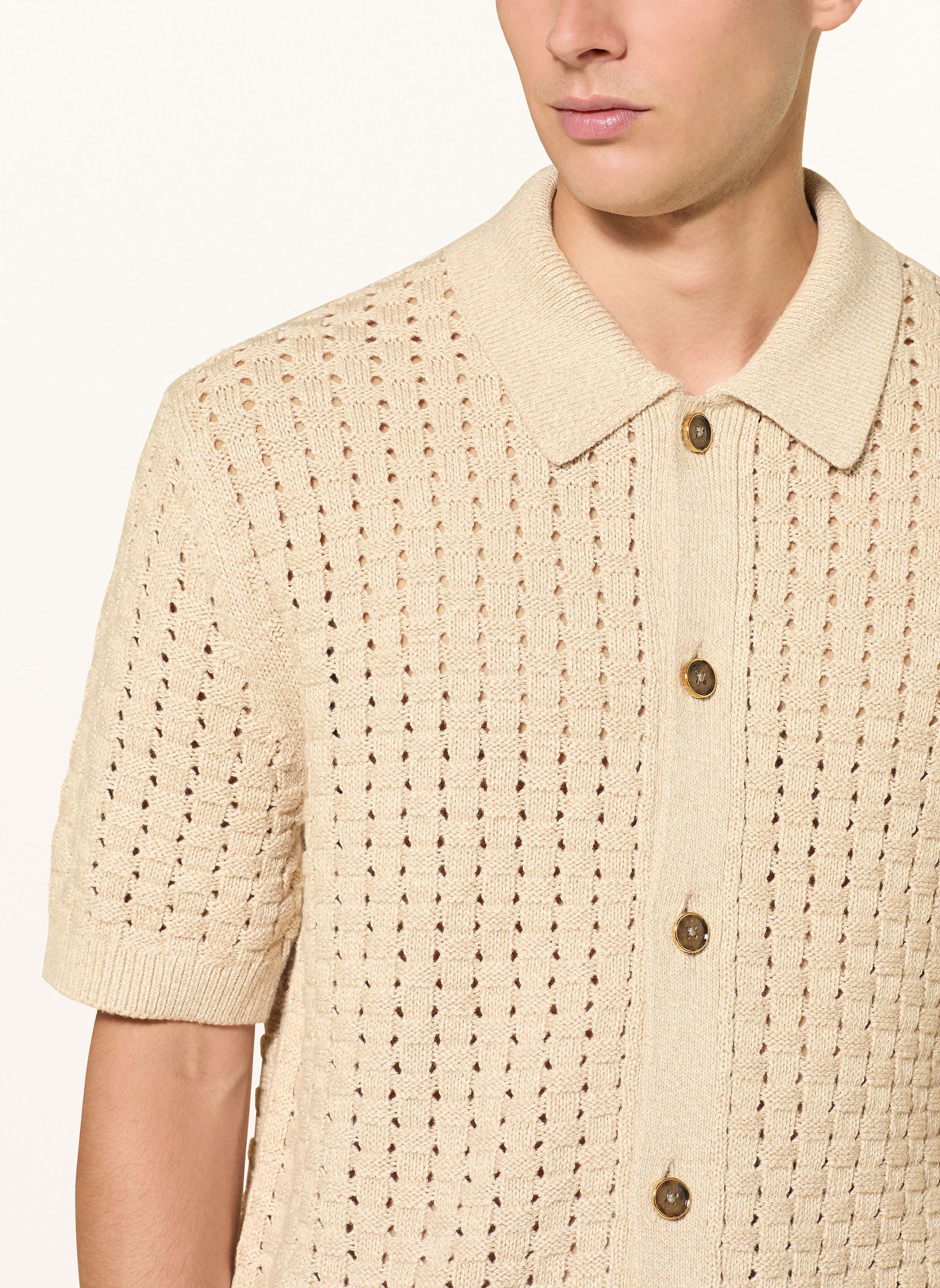 Thumbnail - Reiss Strickhemd Toby Comfort Fit beige