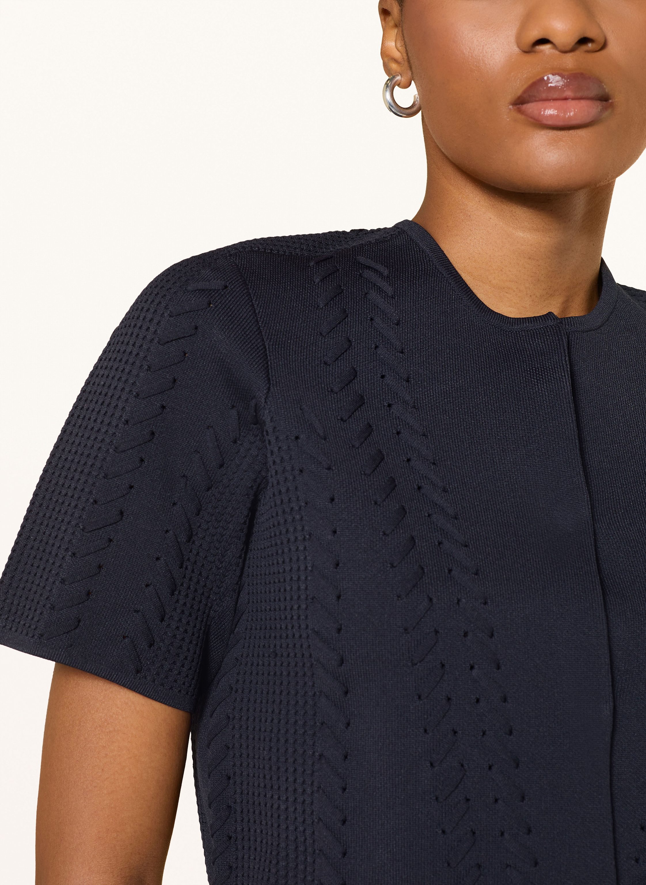 Thumbnail - Maje Cropped-Strickjacke blau