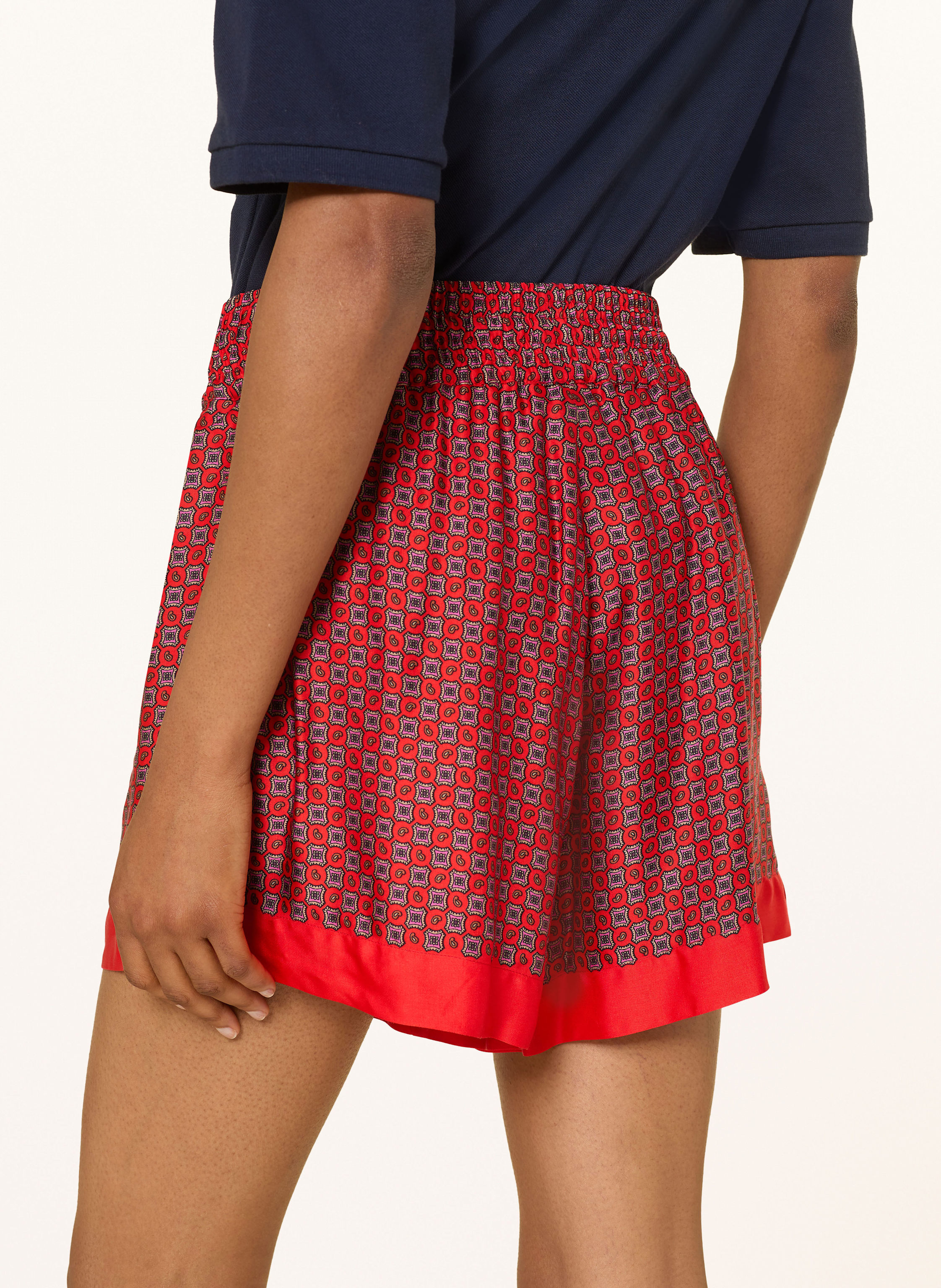 Thumbnail - Sandro Satinshorts rot