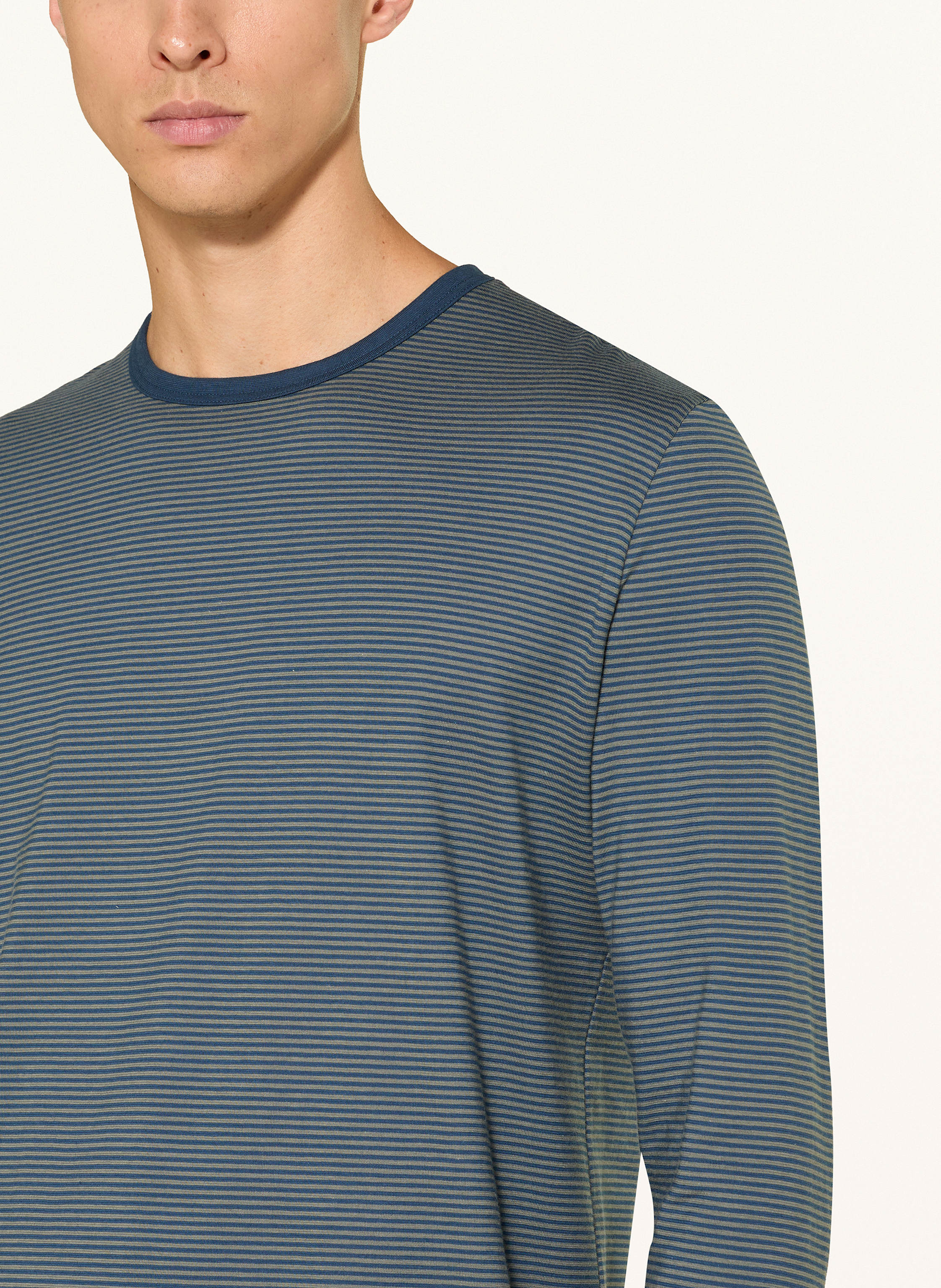 Thumbnail - Mey Schlafanzug Serie Night Stripes blau