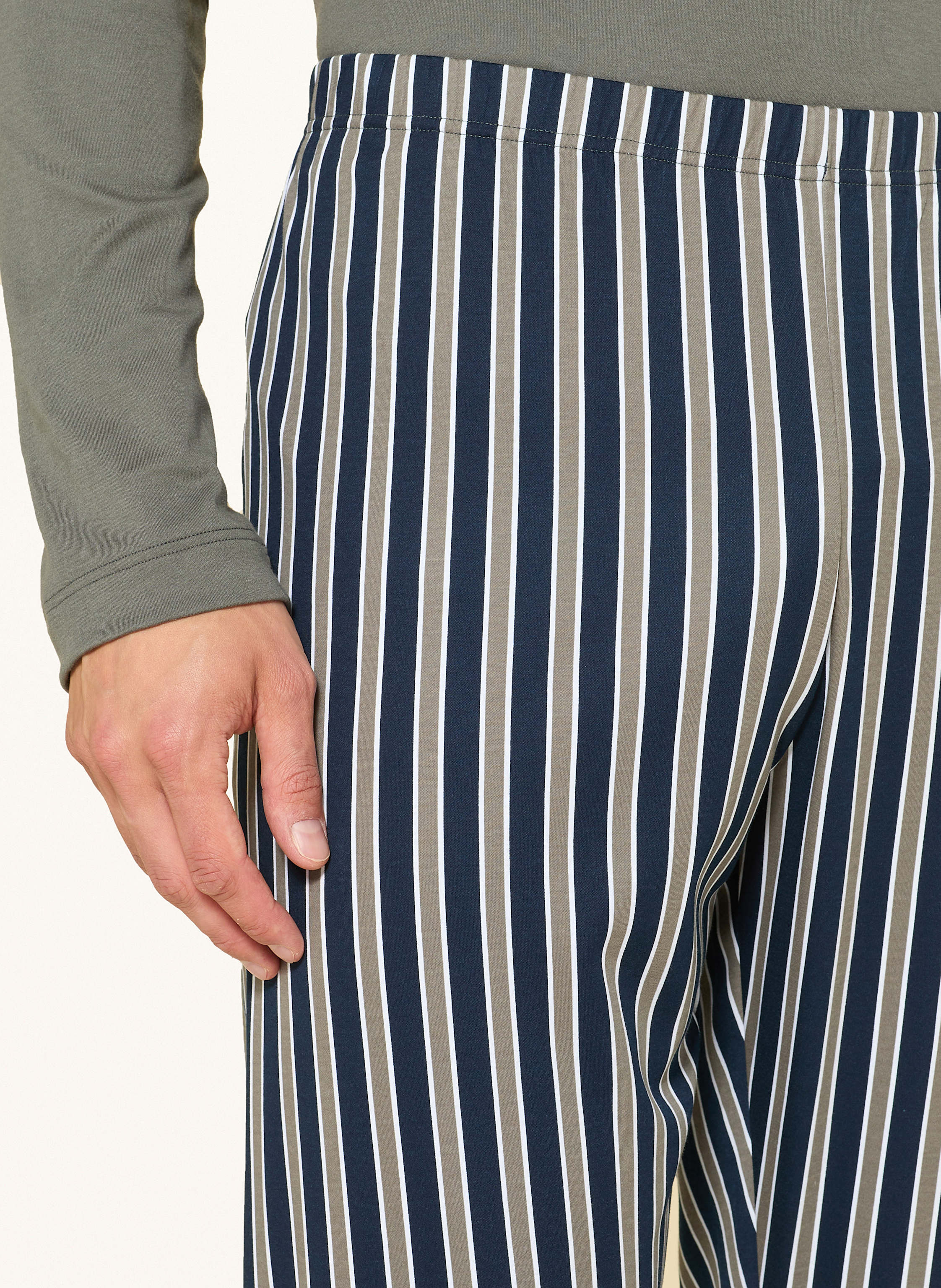 Thumbnail - Mey Schlafanzug Serie Rough Stripes grau