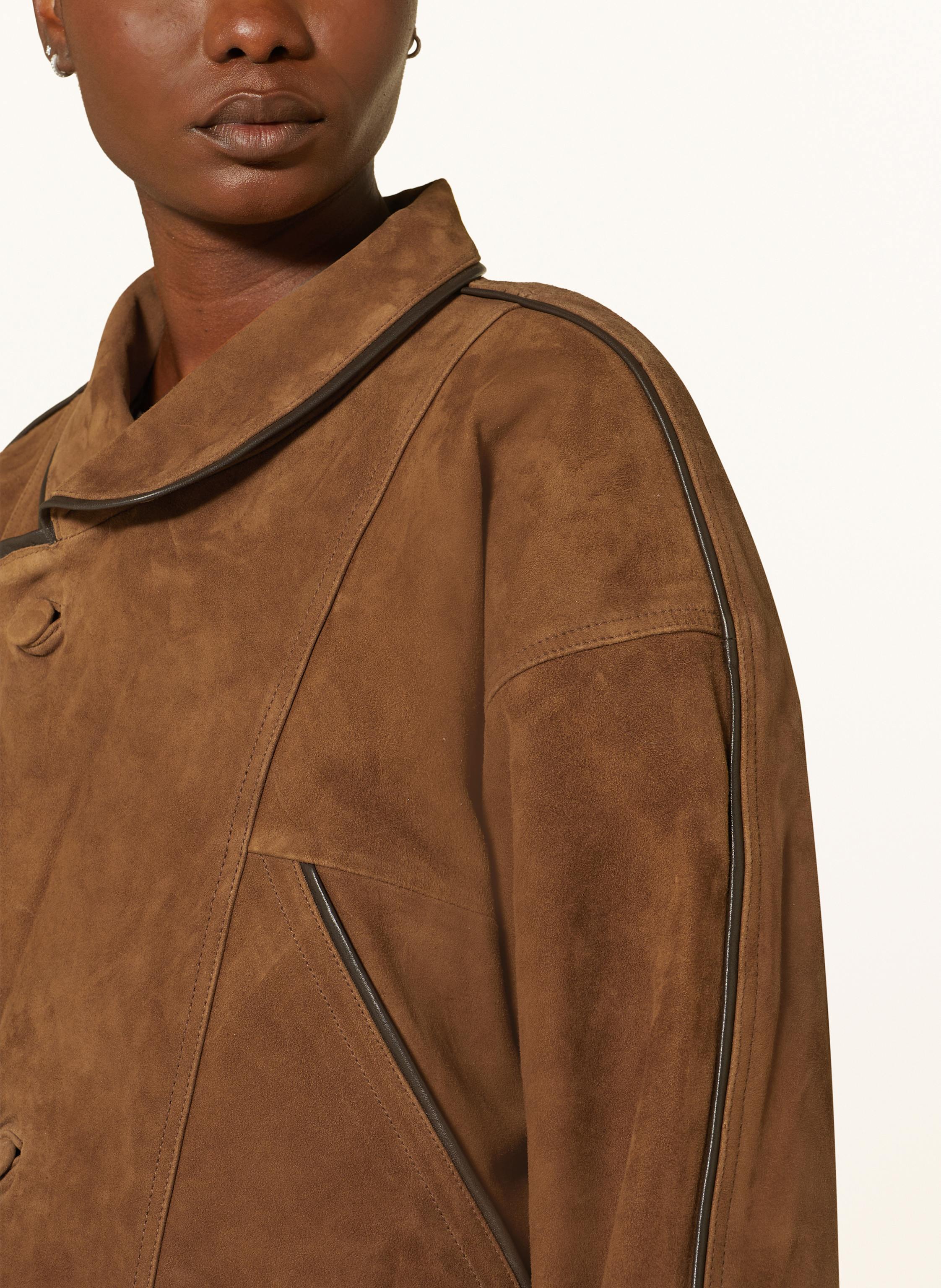 Thumbnail - Sandro Lederjacke braun