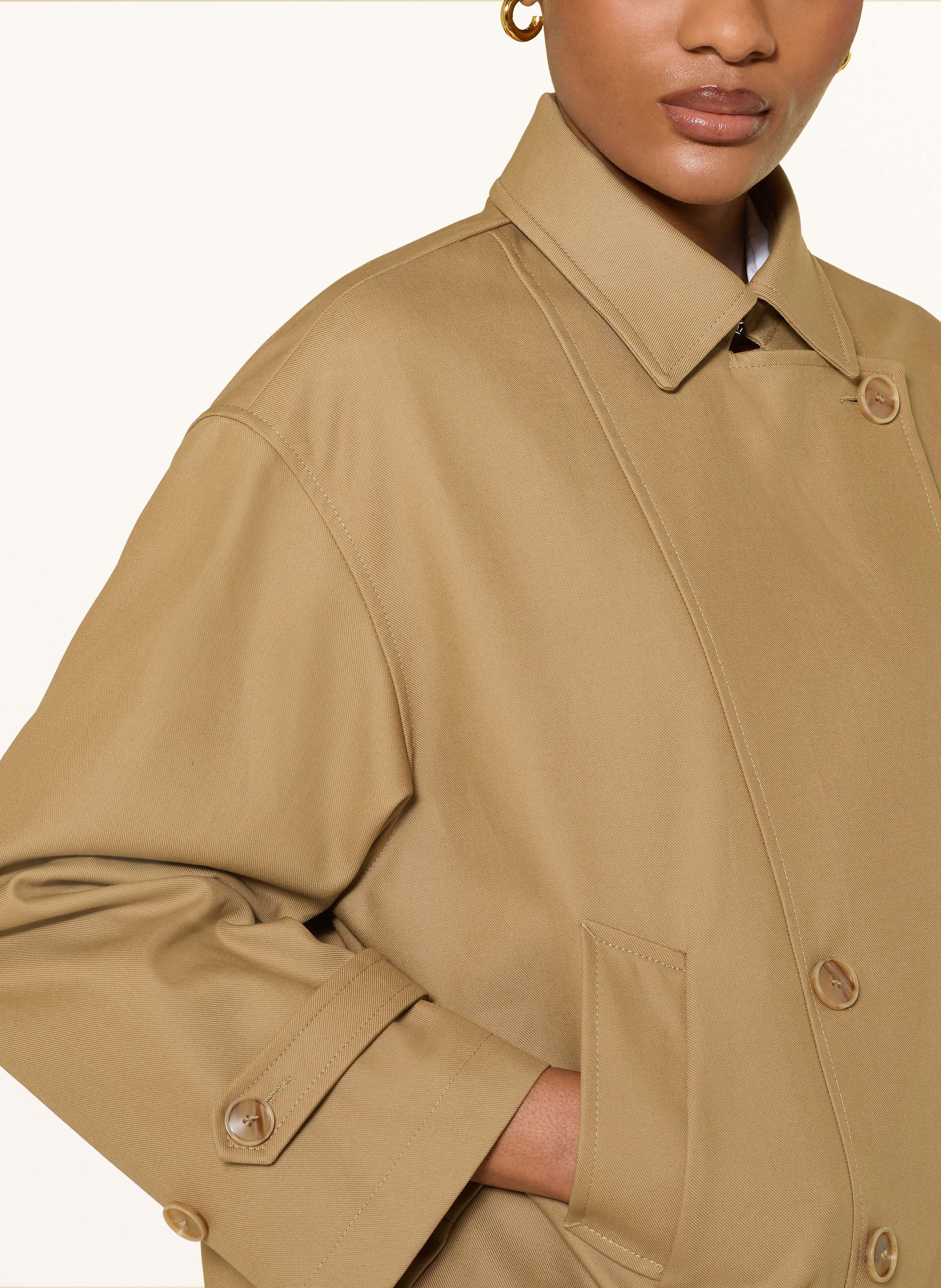 Thumbnail - Sandro Trench-Jacke beige