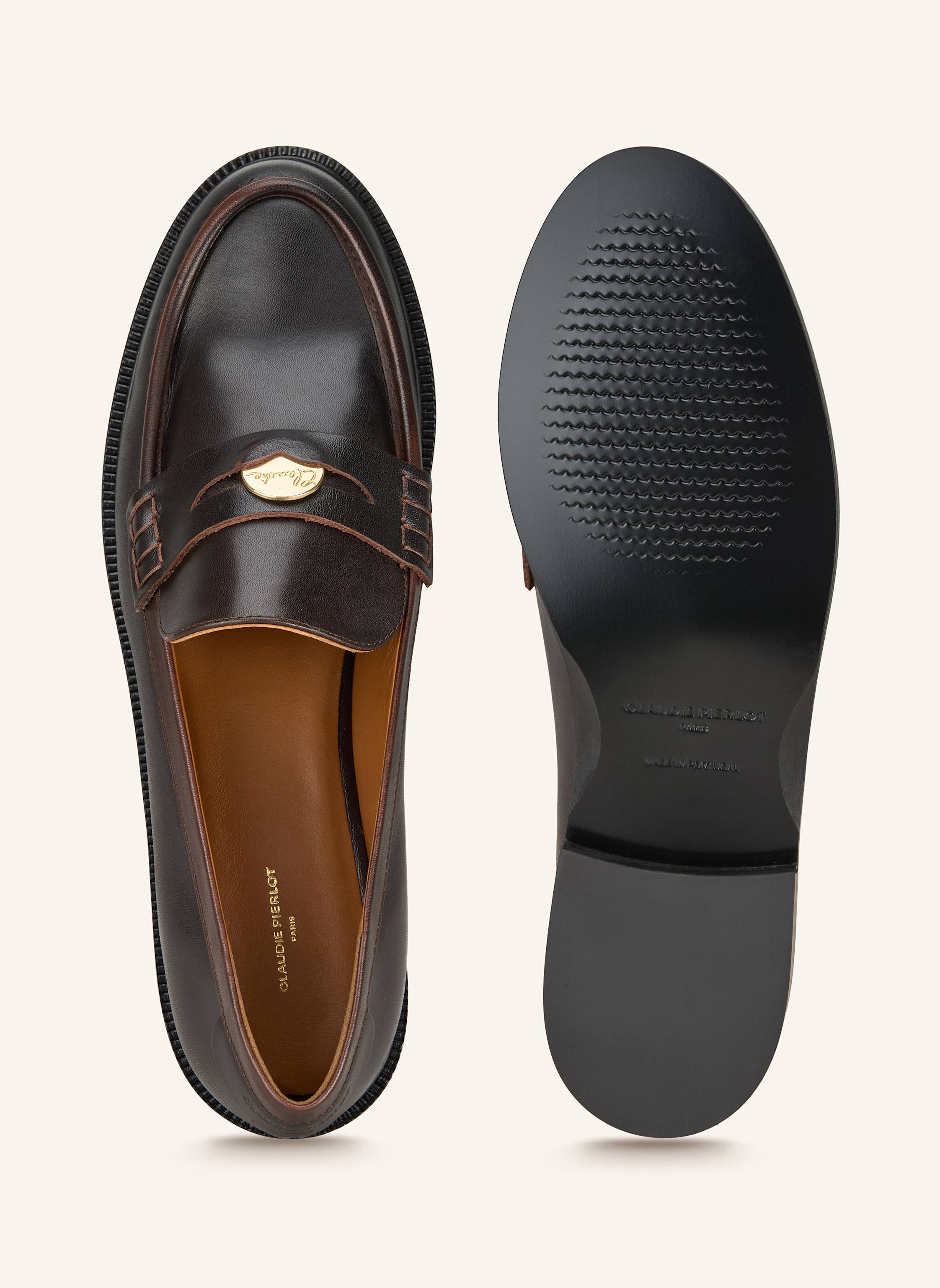 Thumbnail - Claudie Pierlot Penny-Loafer braun