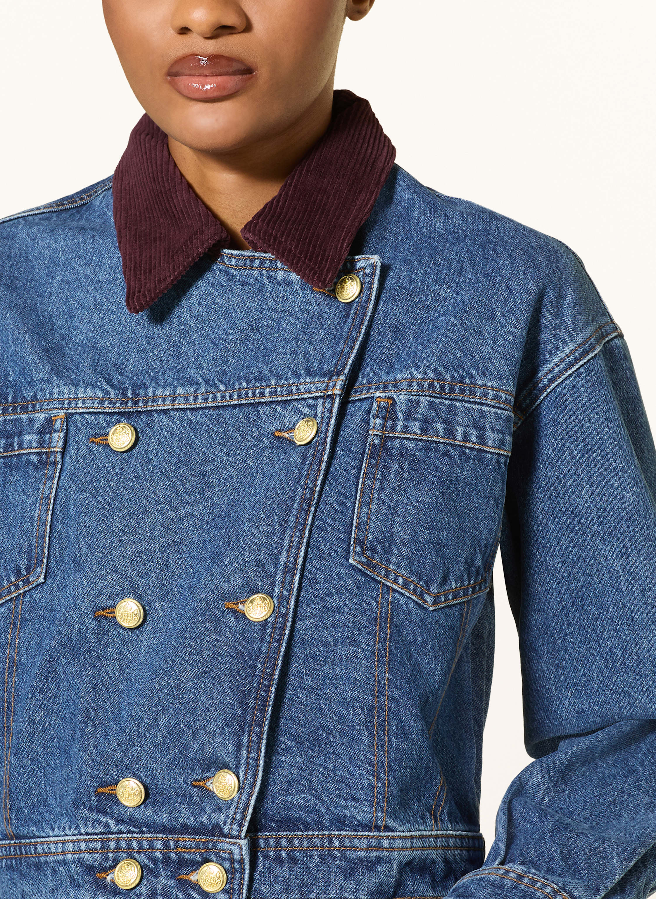 Thumbnail - Claudie Pierlot Jeansjacke blau