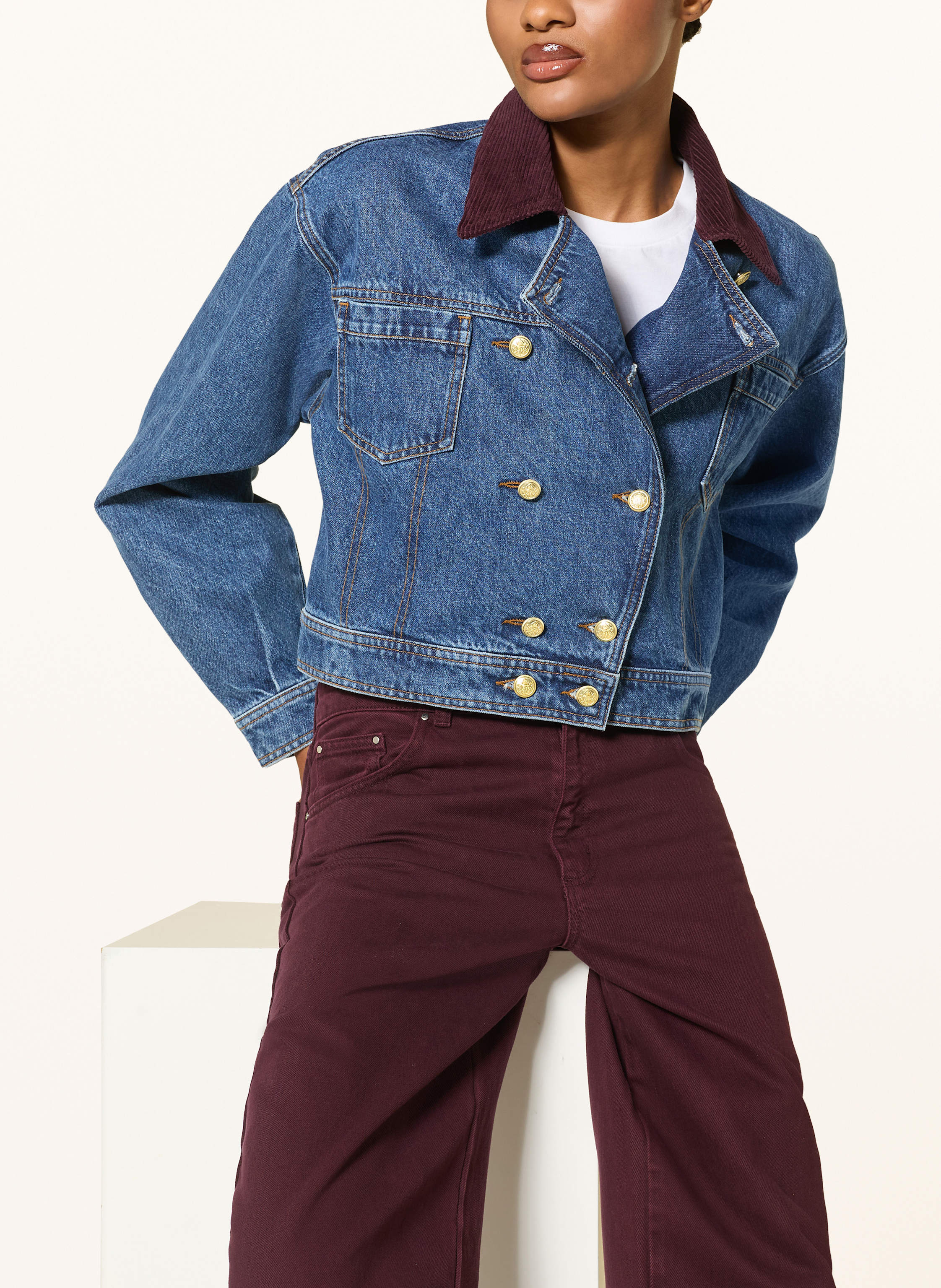 Thumbnail - Claudie Pierlot Jeansjacke blau