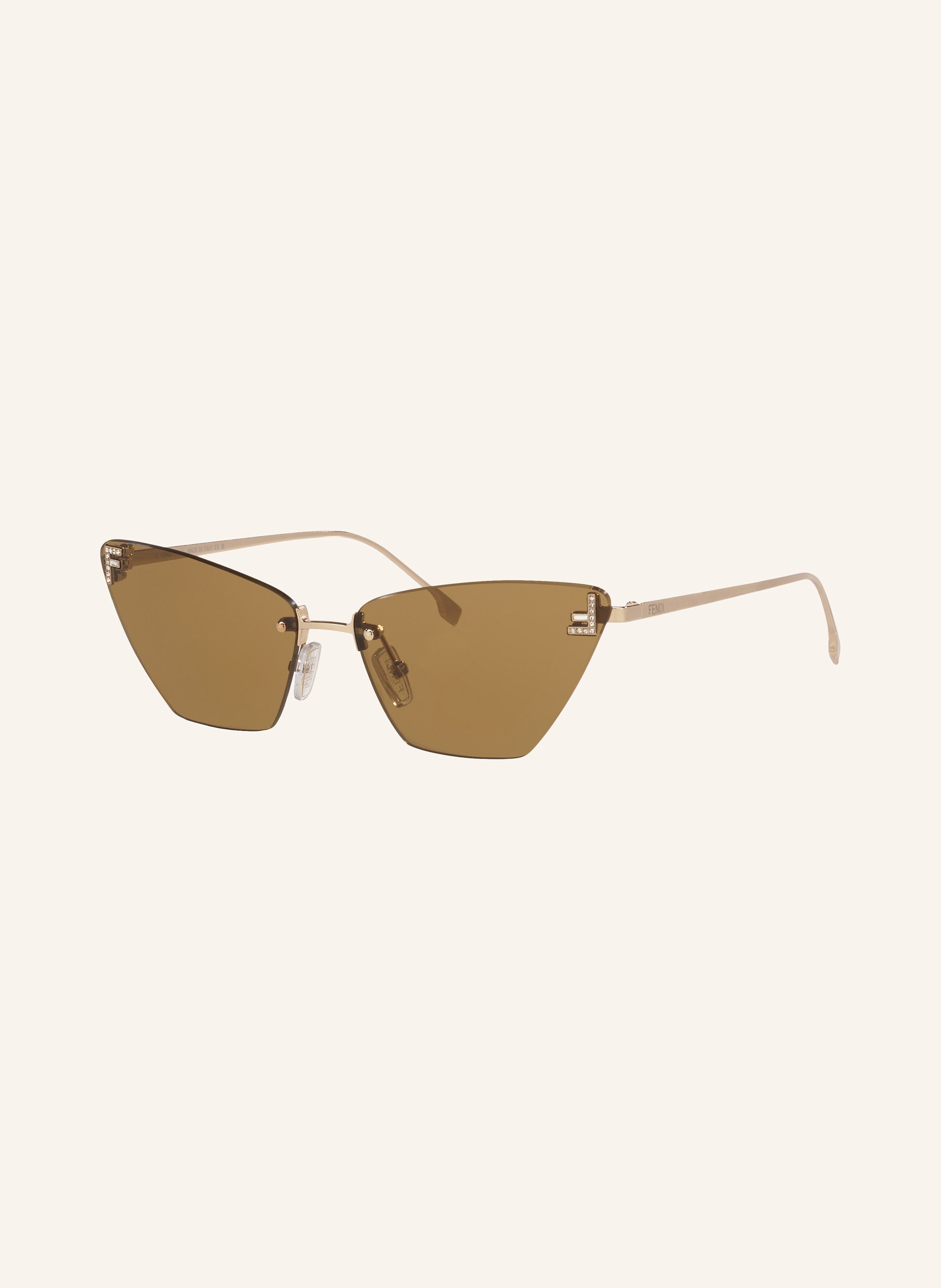 Fendi Fendi Sonnenbrille Fendi First Crystal fe4160us gold in 2370D1 - GOLD/ BRAUN