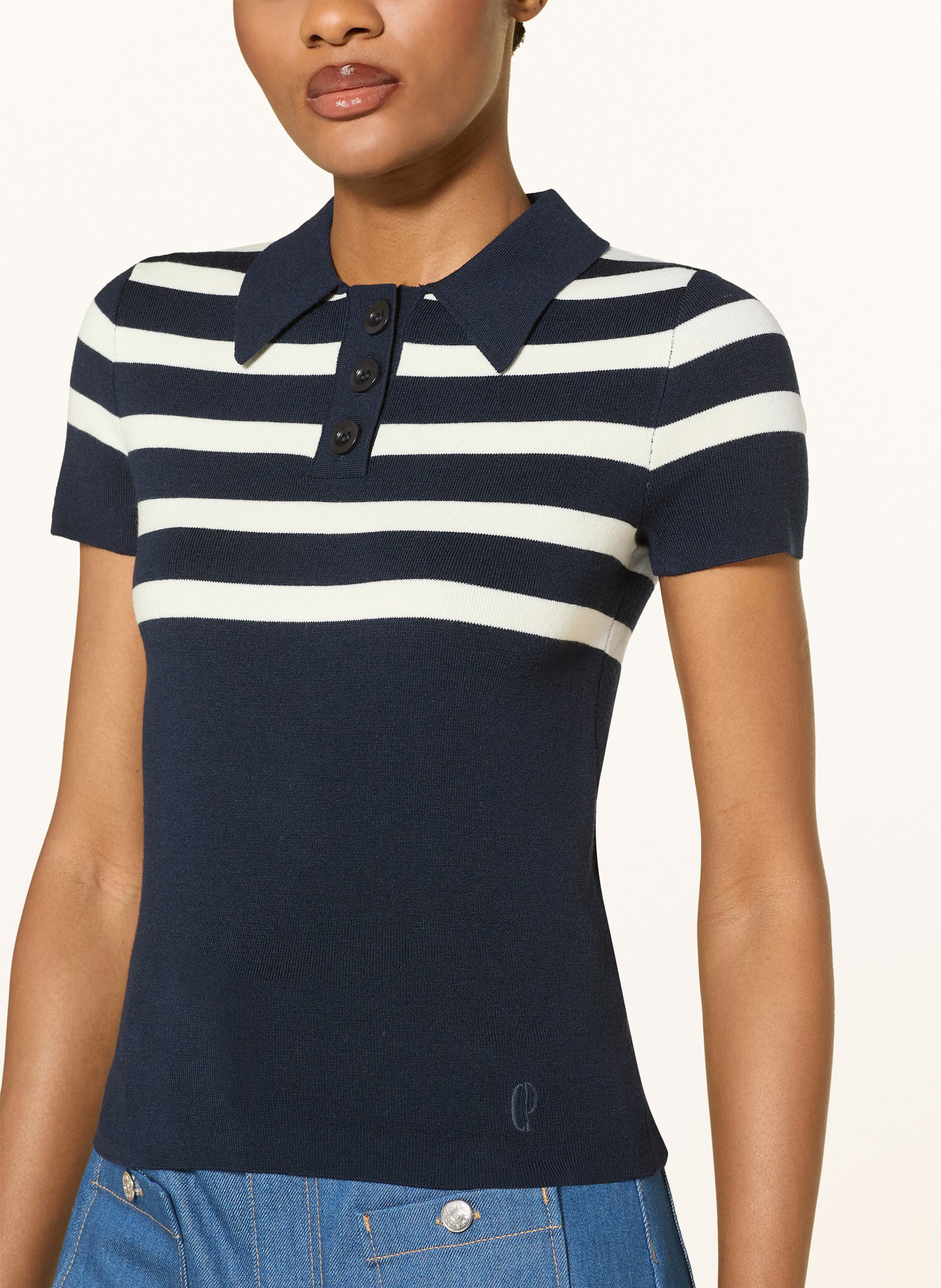 Thumbnail - Claudie Pierlot Strick-Poloshirt beige