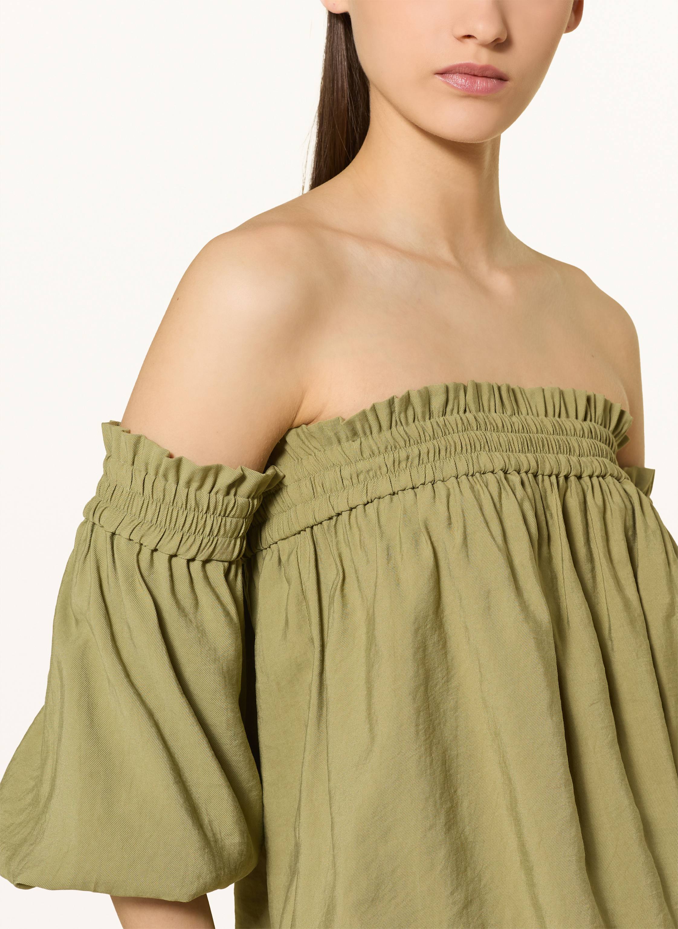 Thumbnail - Ba&Sh Off-Shoulder-Bluse Dalila Mit Abnehmbaren Ärmeln gruen