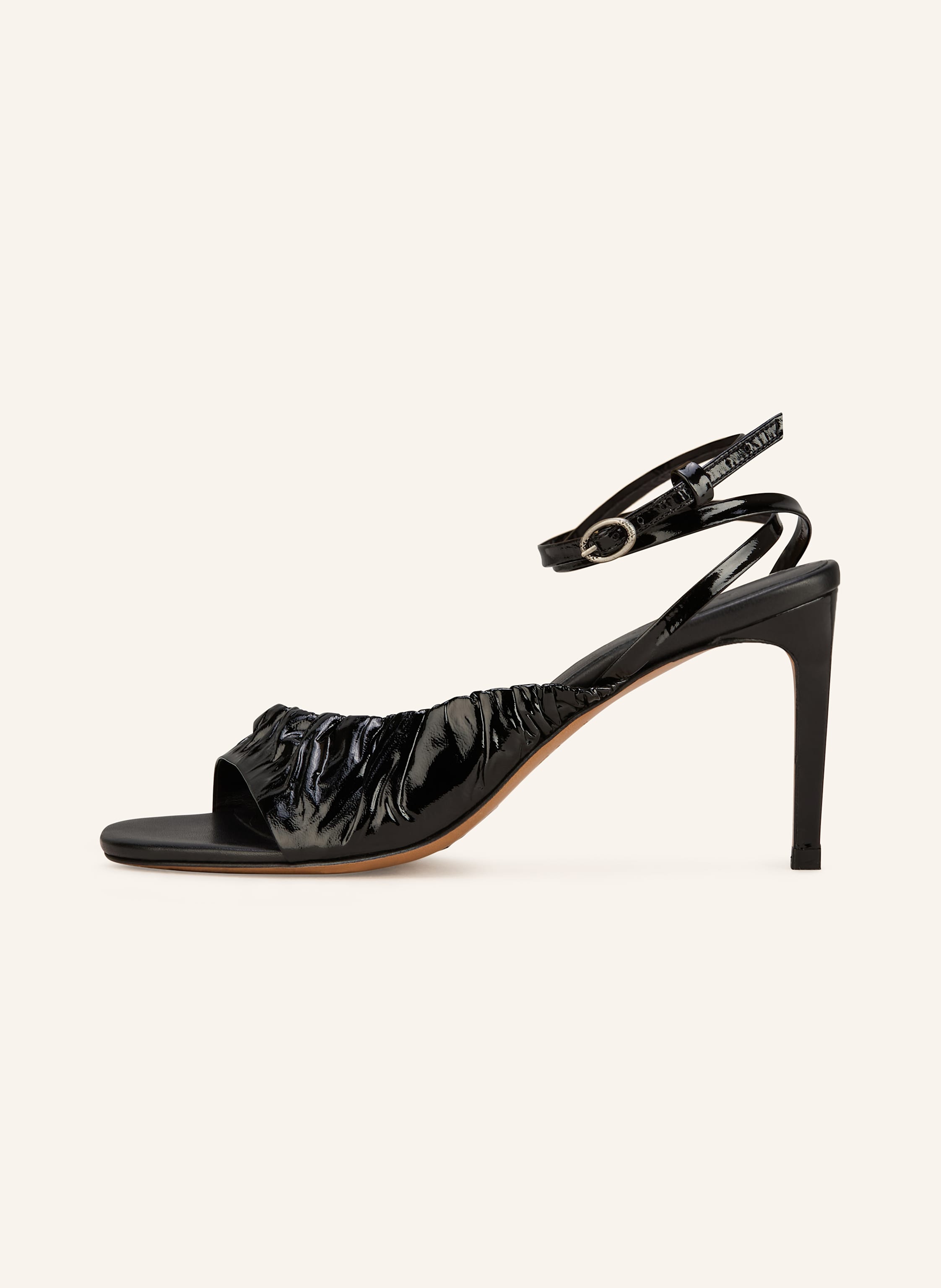 Thumbnail - Ba&Sh Lack-Sandaletten Coletta schwarz