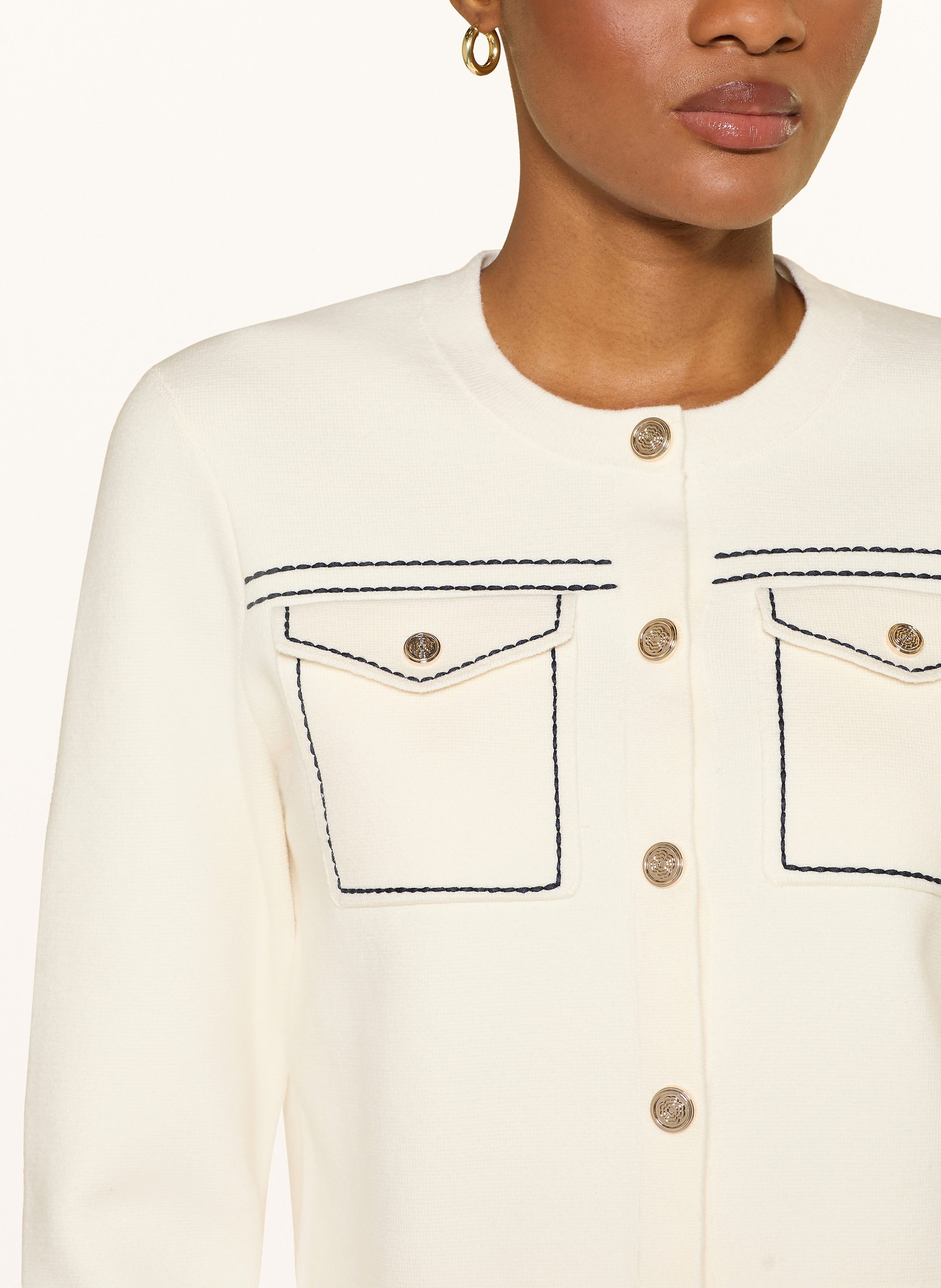 Thumbnail - Maje Strickjacke weiss