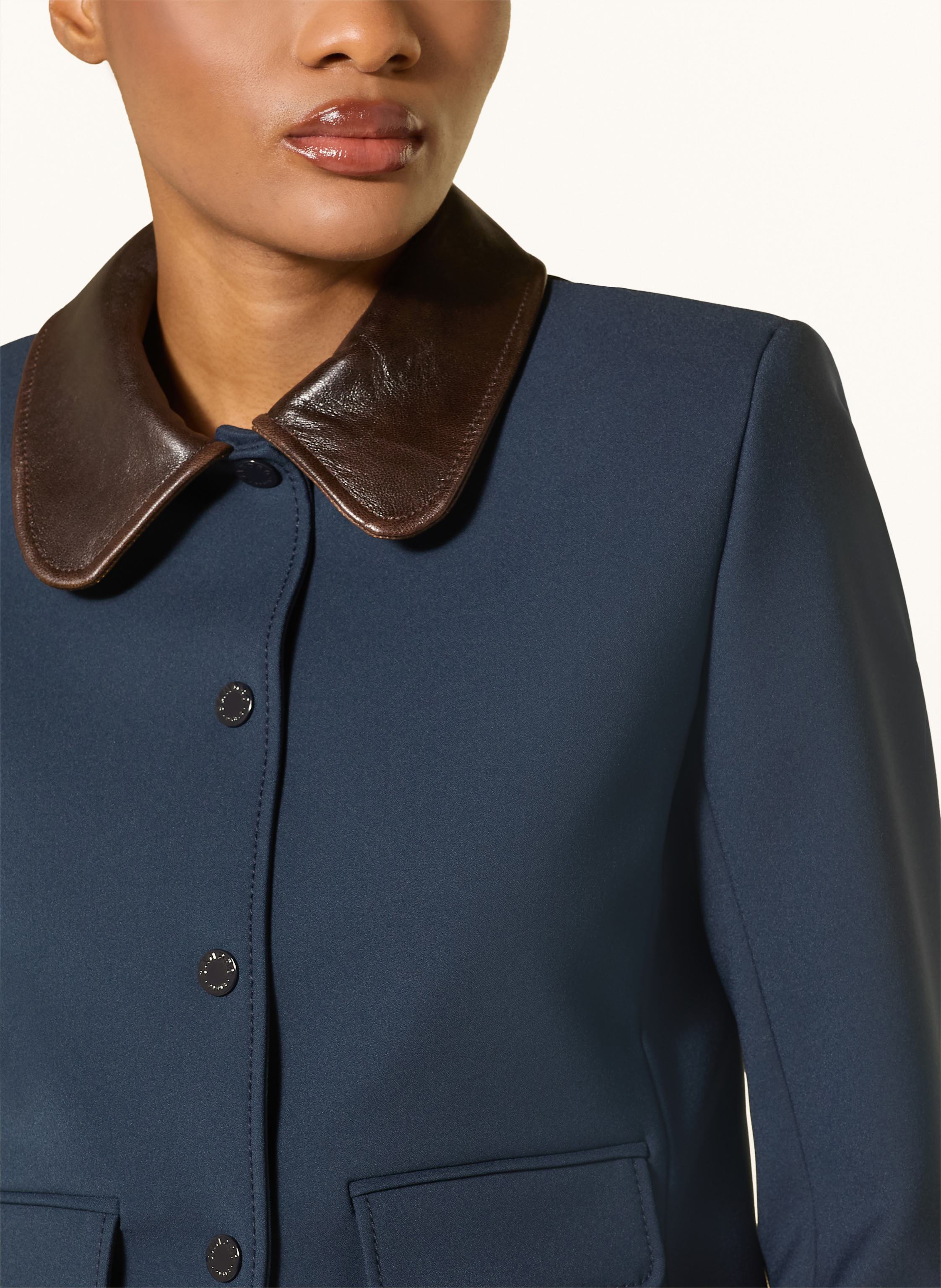 Thumbnail - Sandro Cropped-Jacke blau