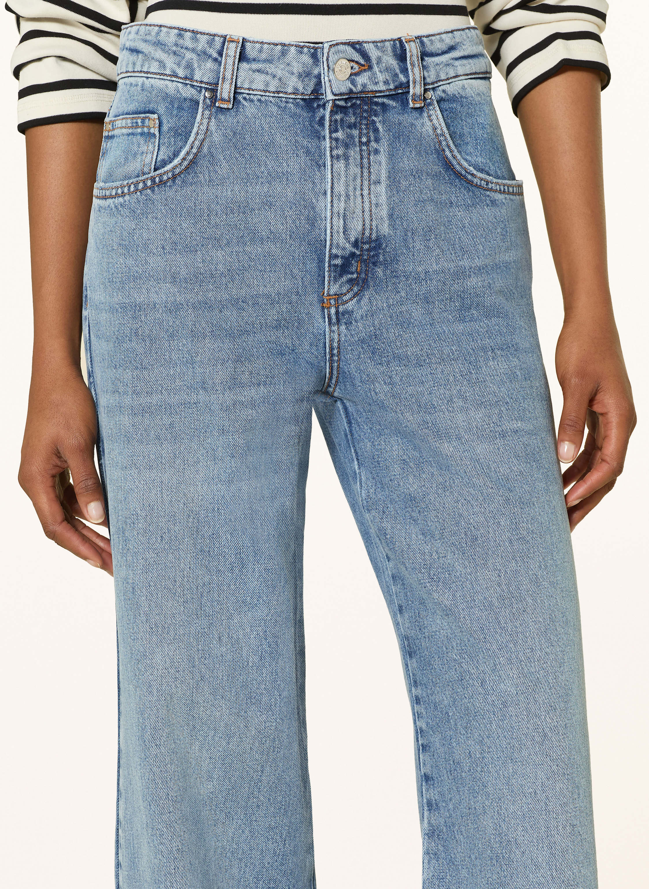 Thumbnail - Claudie Pierlot Wide Leg Jeans blau